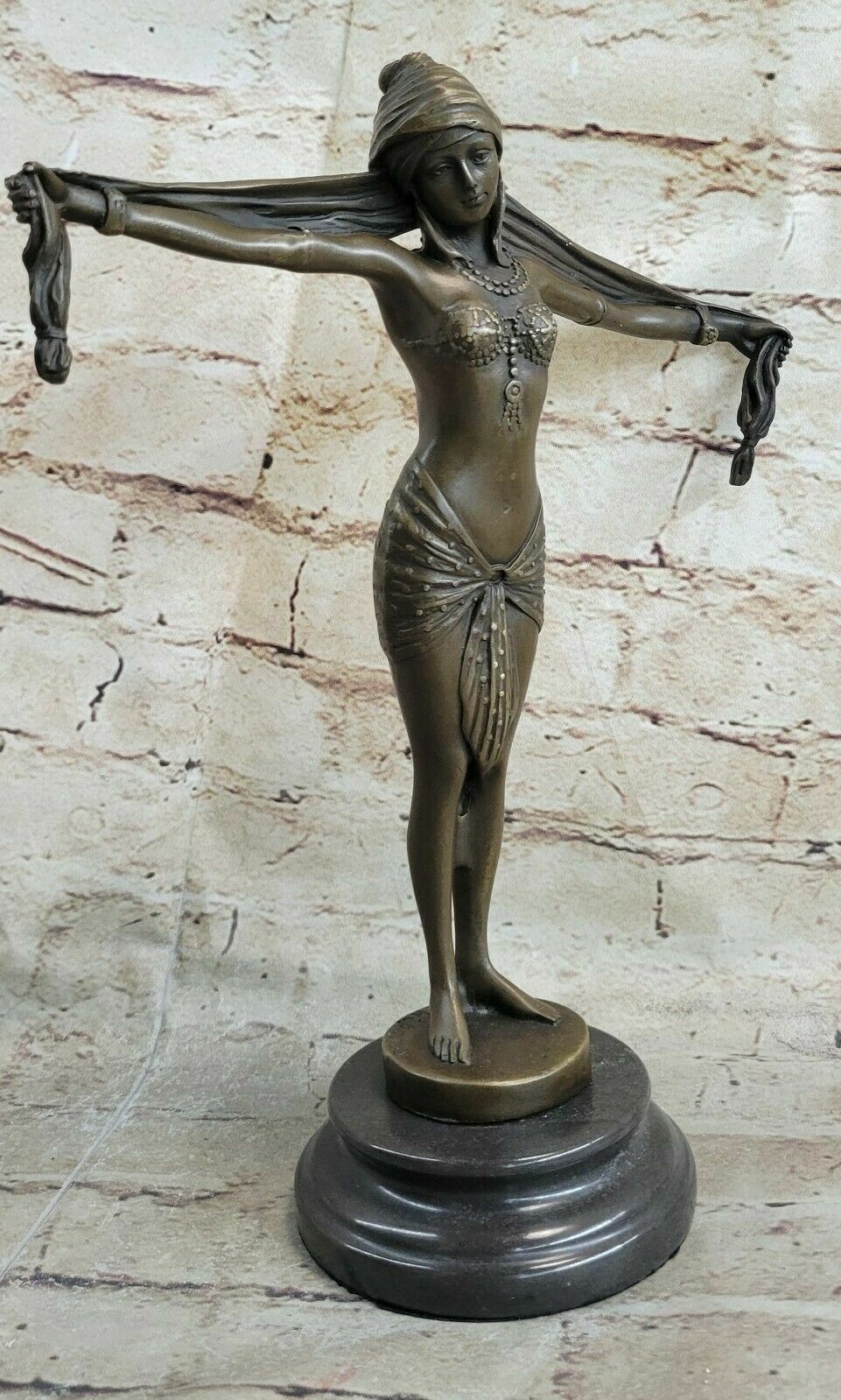 Demetre Chiparus Egyptian Dancer Bronze Sculpture Signed Deco D.H. Chiparus Sale