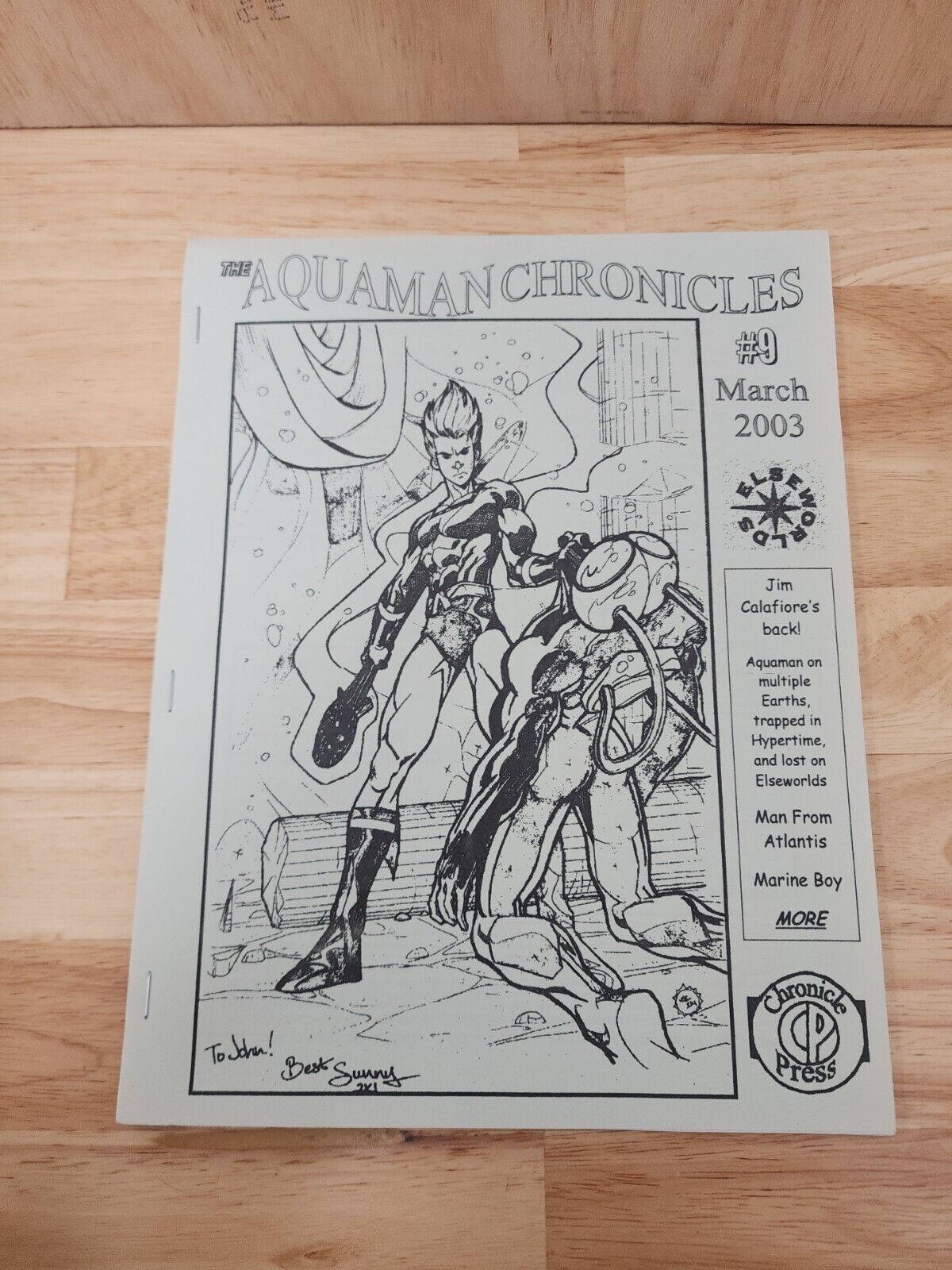 The Aquaman Chronicles #9 Fanzine Jim Calafiore Book Comic