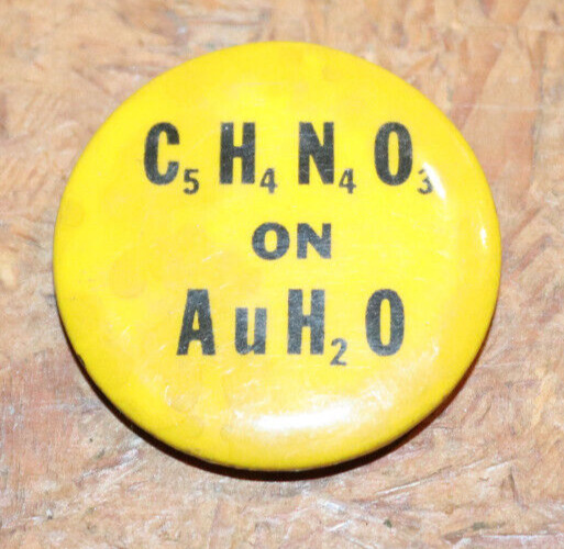 1964 C5H4N4O3 on AuH20 anti Goldwater president 1.25\