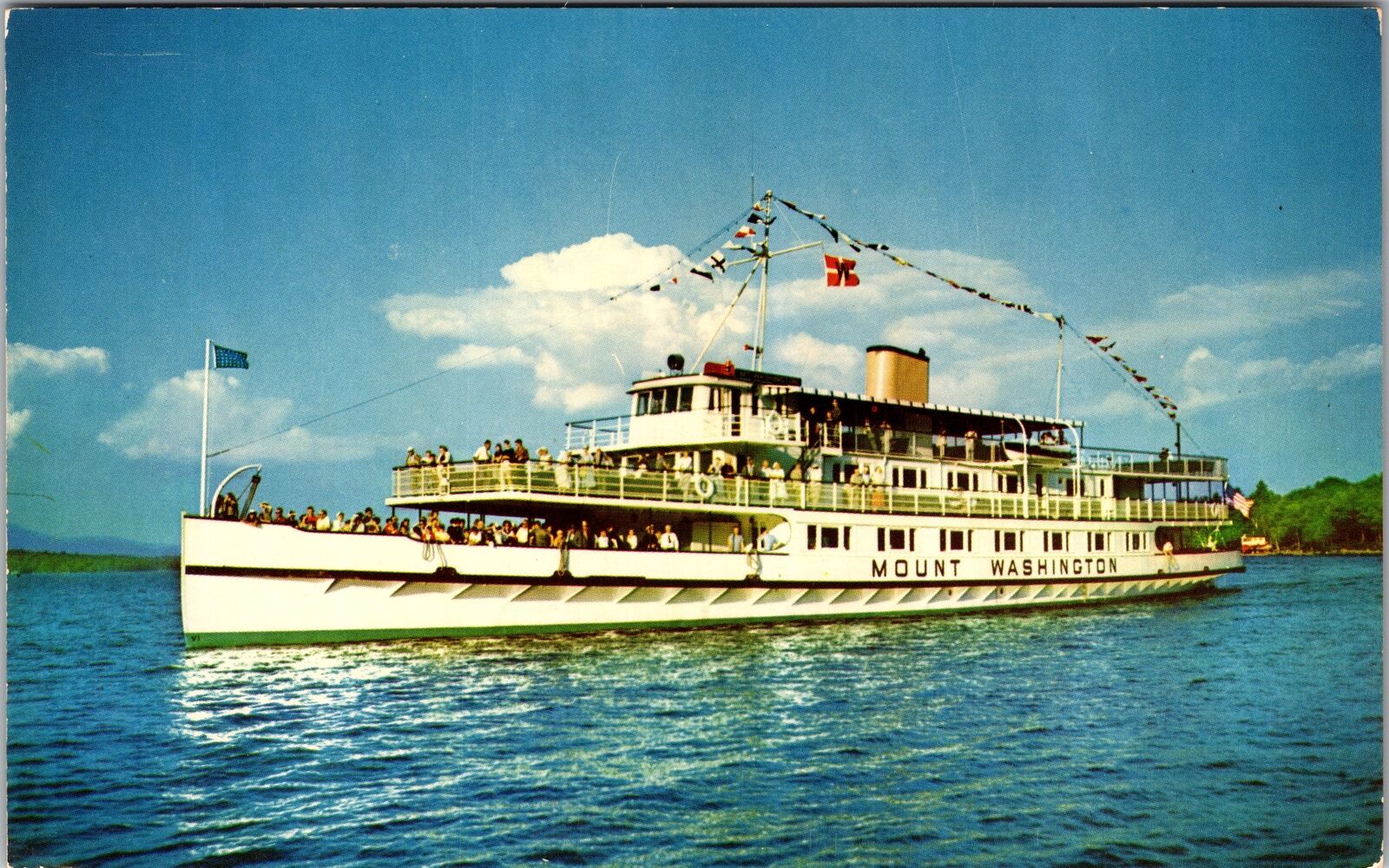 The Motor Vessel, Ships, Transportation, Vintage Postcard