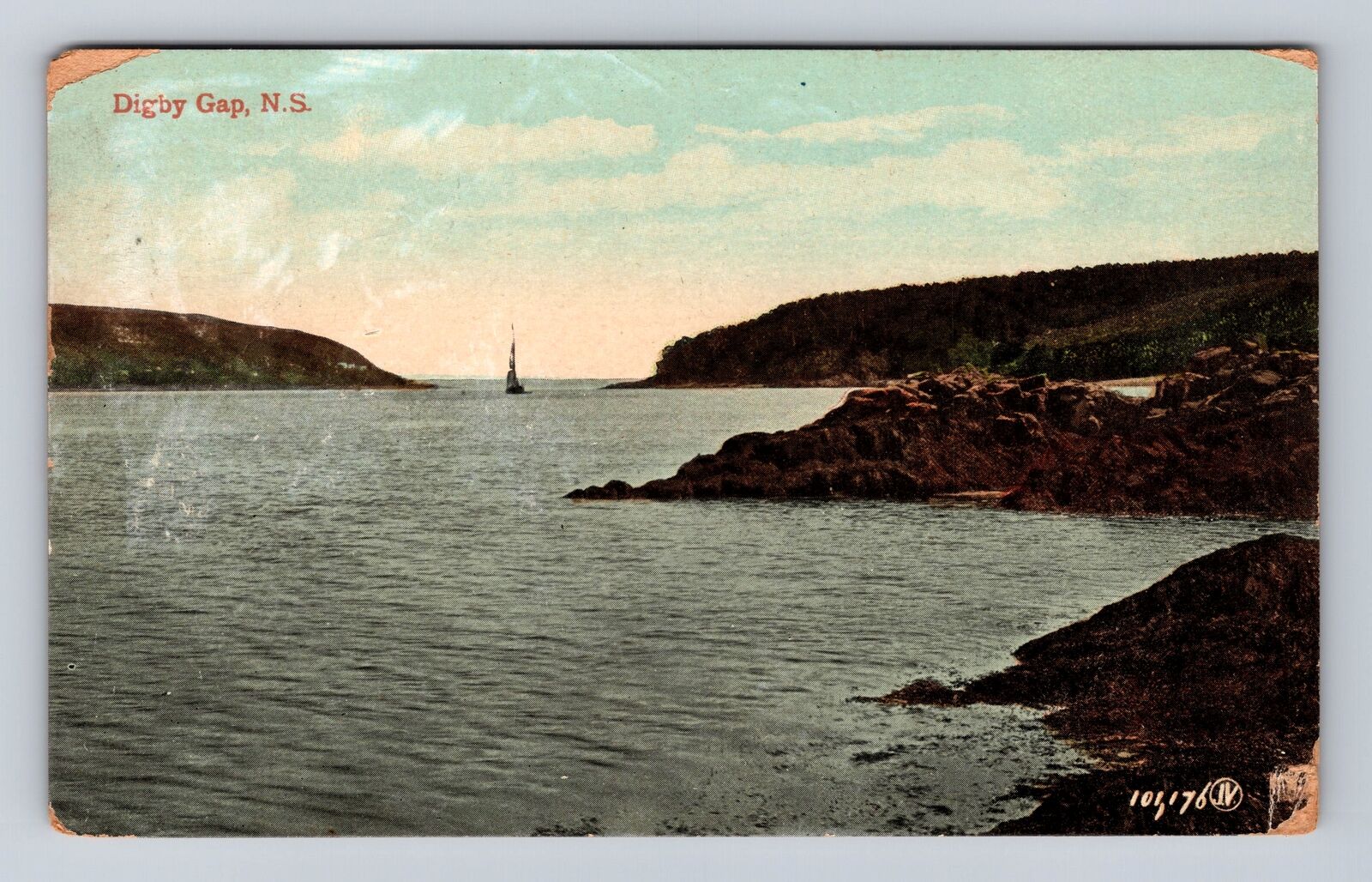 Digby Nova Scotia-Canada, Digby Gap, Antique, Vintage Souvenir Postcard