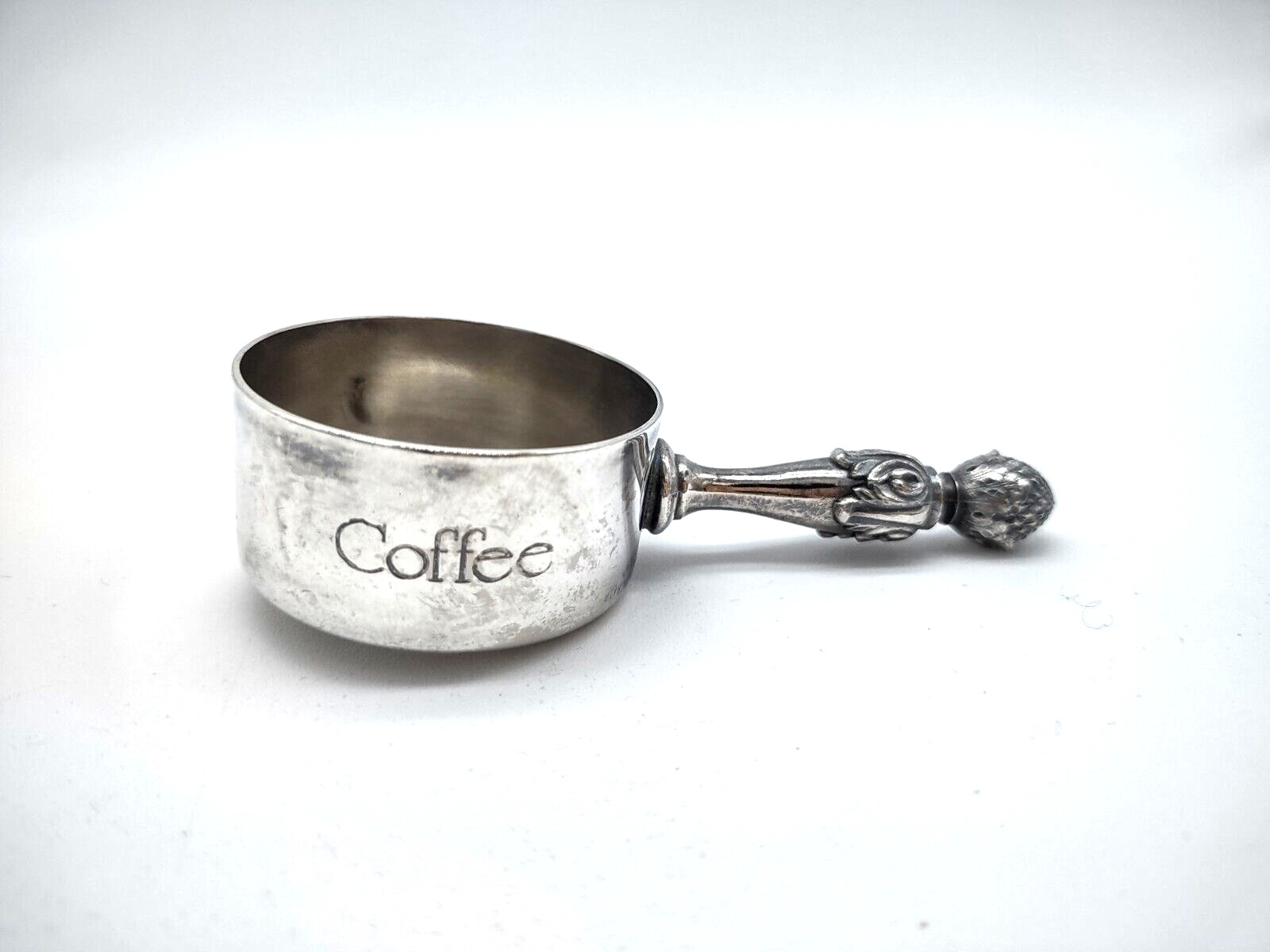 Vintage Towle Coffee Scoop 1993  Cup Figural Handle Silver Plate 3232 B44