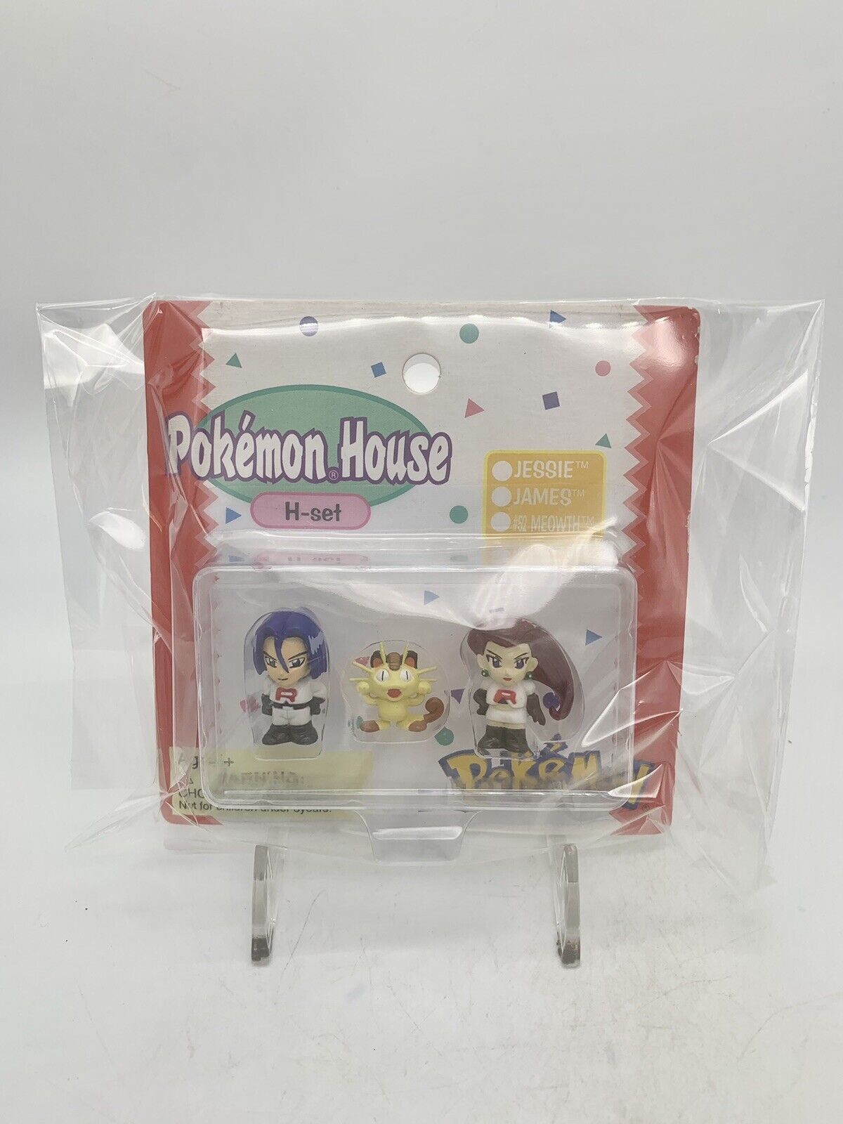 RARE - Team Rocket Pokemon Chibi Poke House Mini Figure sealed Japan (US Seller)