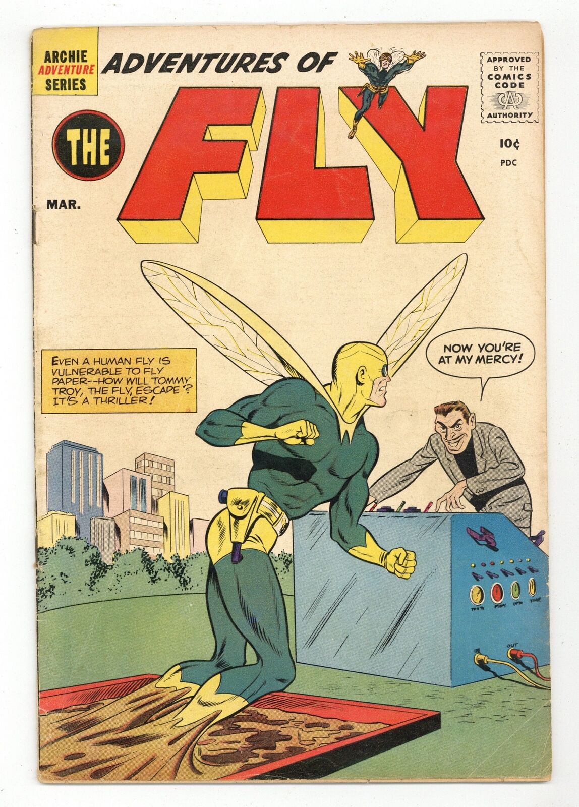Adventures of the Fly #5 VG+ 4.5 1960