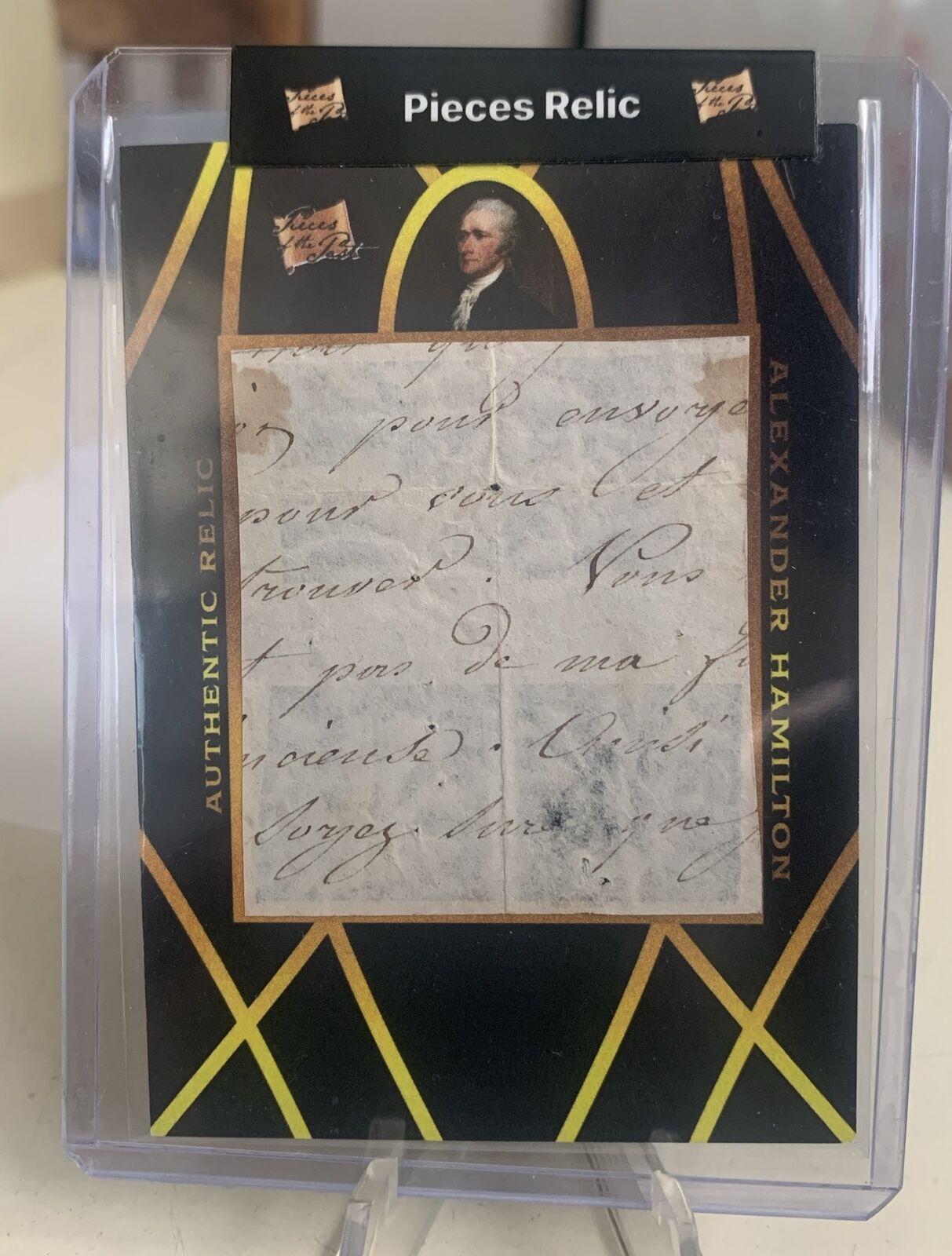 2022 Pieces Of The Past - Alexander Hamilton/Aaron Burr - Dual Handwritten Relic