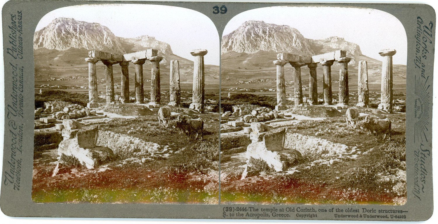Stereo, Greece, the temple as old Corinth, one of the oldest Doric structures to