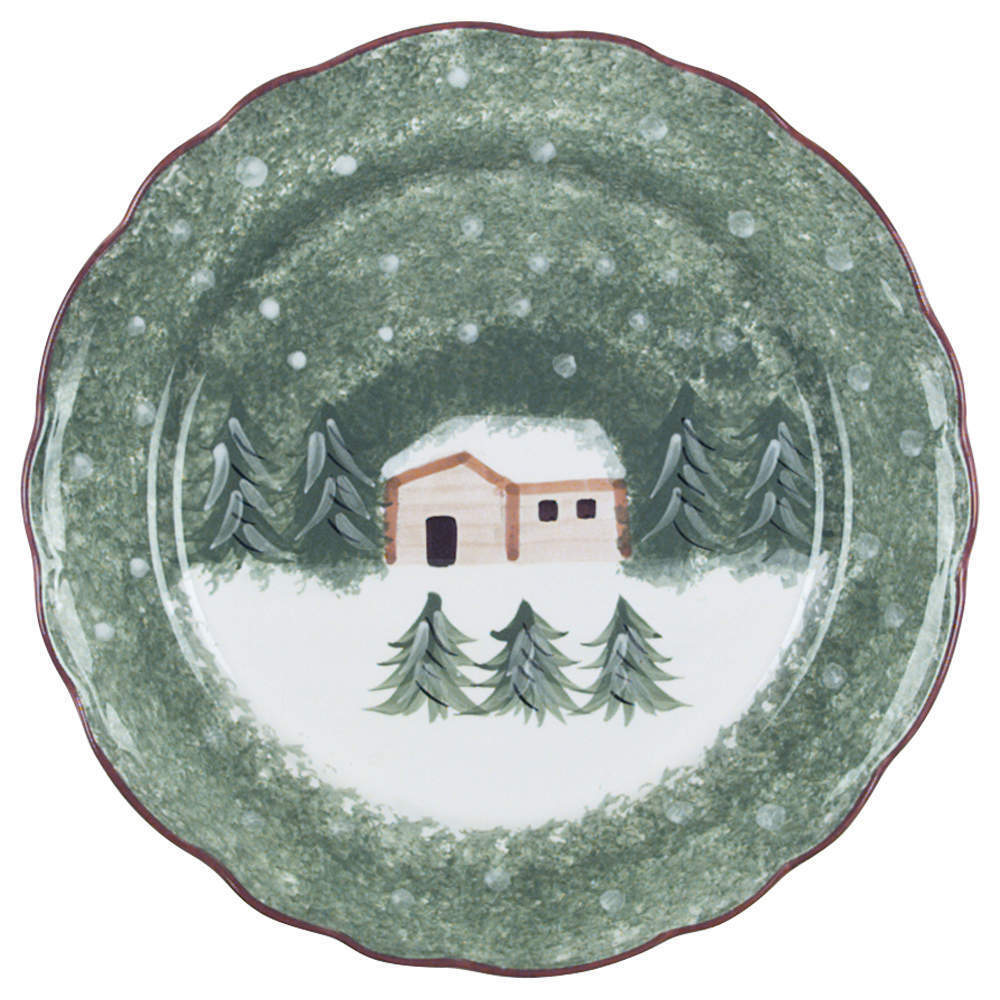 Cellar, The  Log Cabin Christmas Dinner Plate 1849956