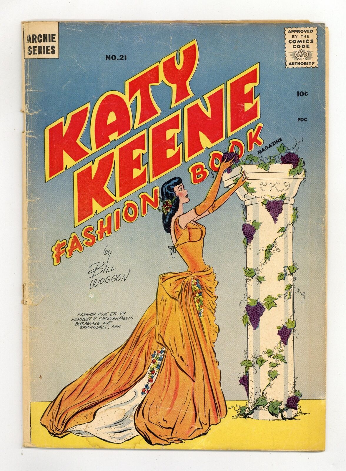 Katy Keene Fashion Book Magazine #21 GD 2.0 1957 Low Grade