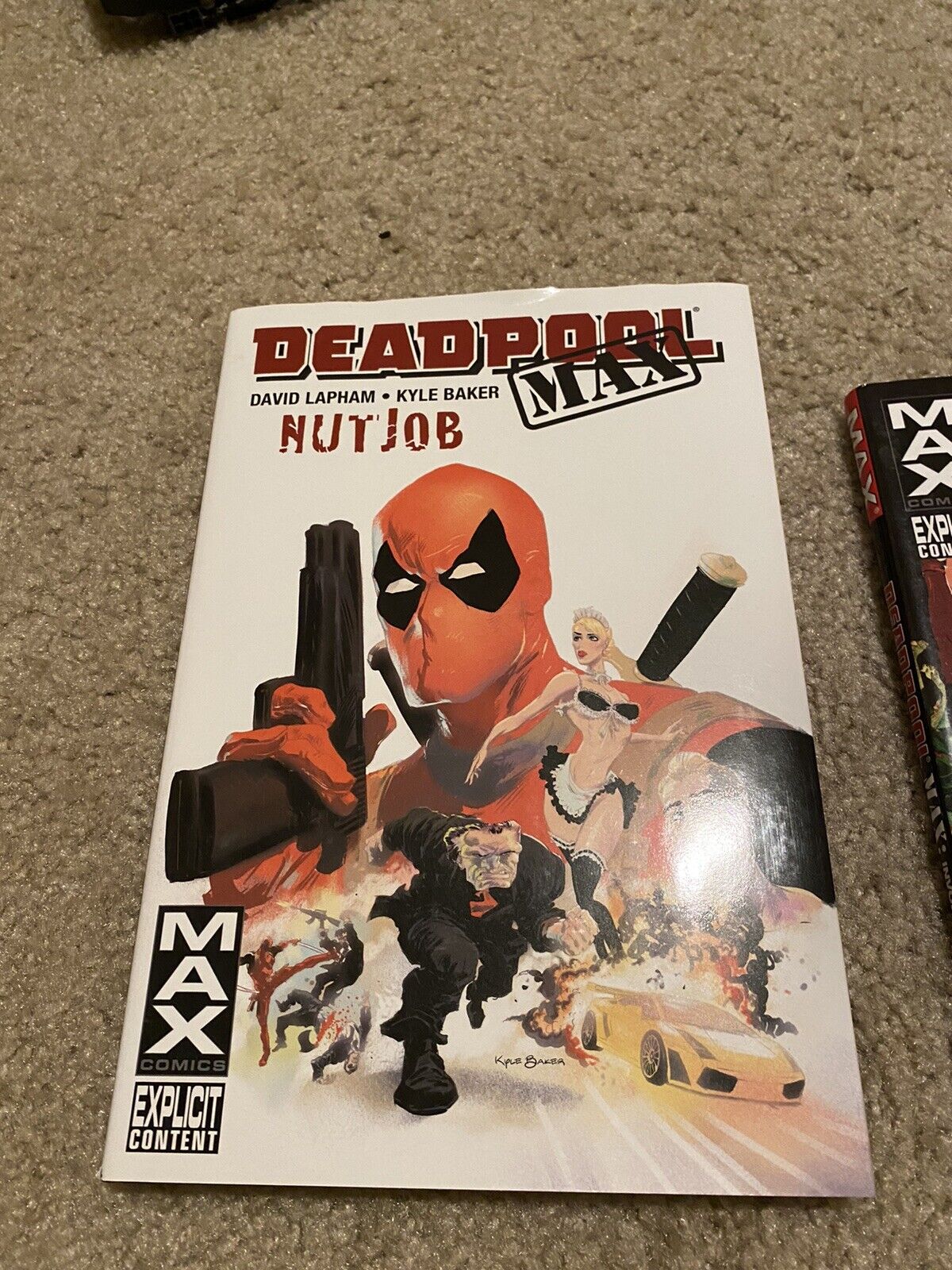 Deadpool MAX Deluxe Hardcover HC (Nut Job Second Cut Lapham Kyle Baker X-Men)