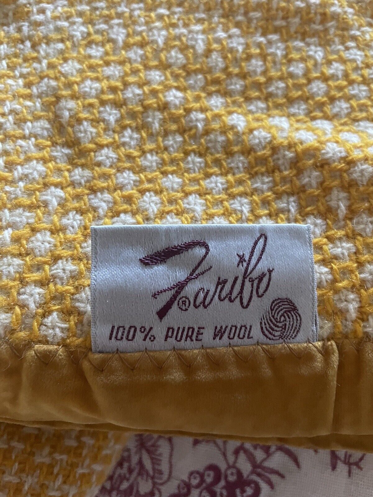 Vintage Authentic Faribo 100% Wool Blanket-King