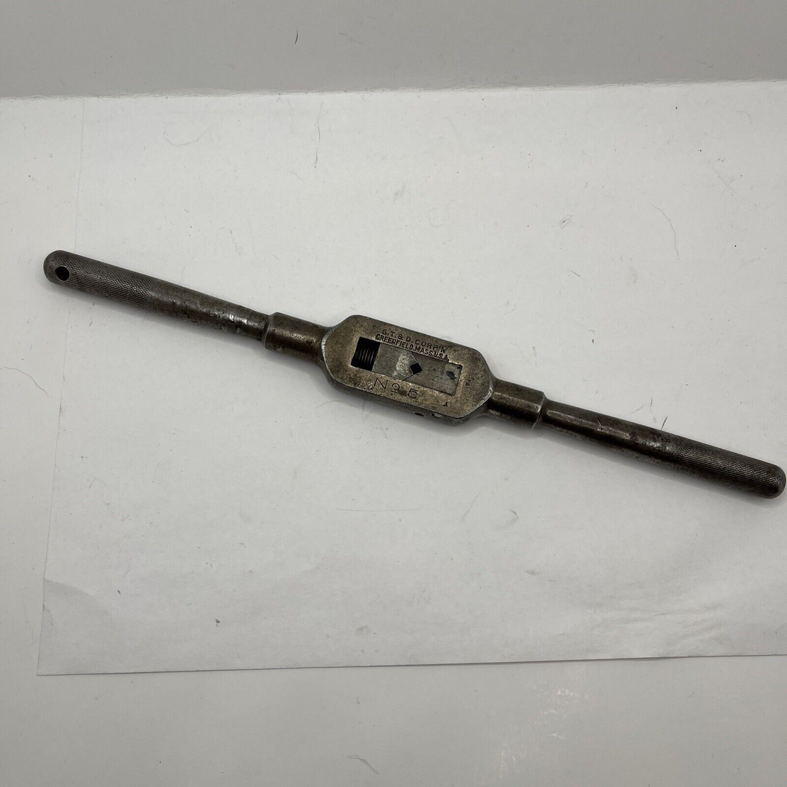 Greenfield GTD Tools no. 5 Tap Wrench Handle Vintage 11” Length Made in USA