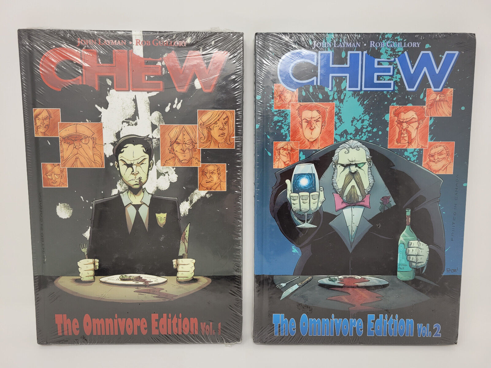 Chew: The Omnivore Edition, Vol. 1 & 2 Hardcover by Layman & Guillory - NEW