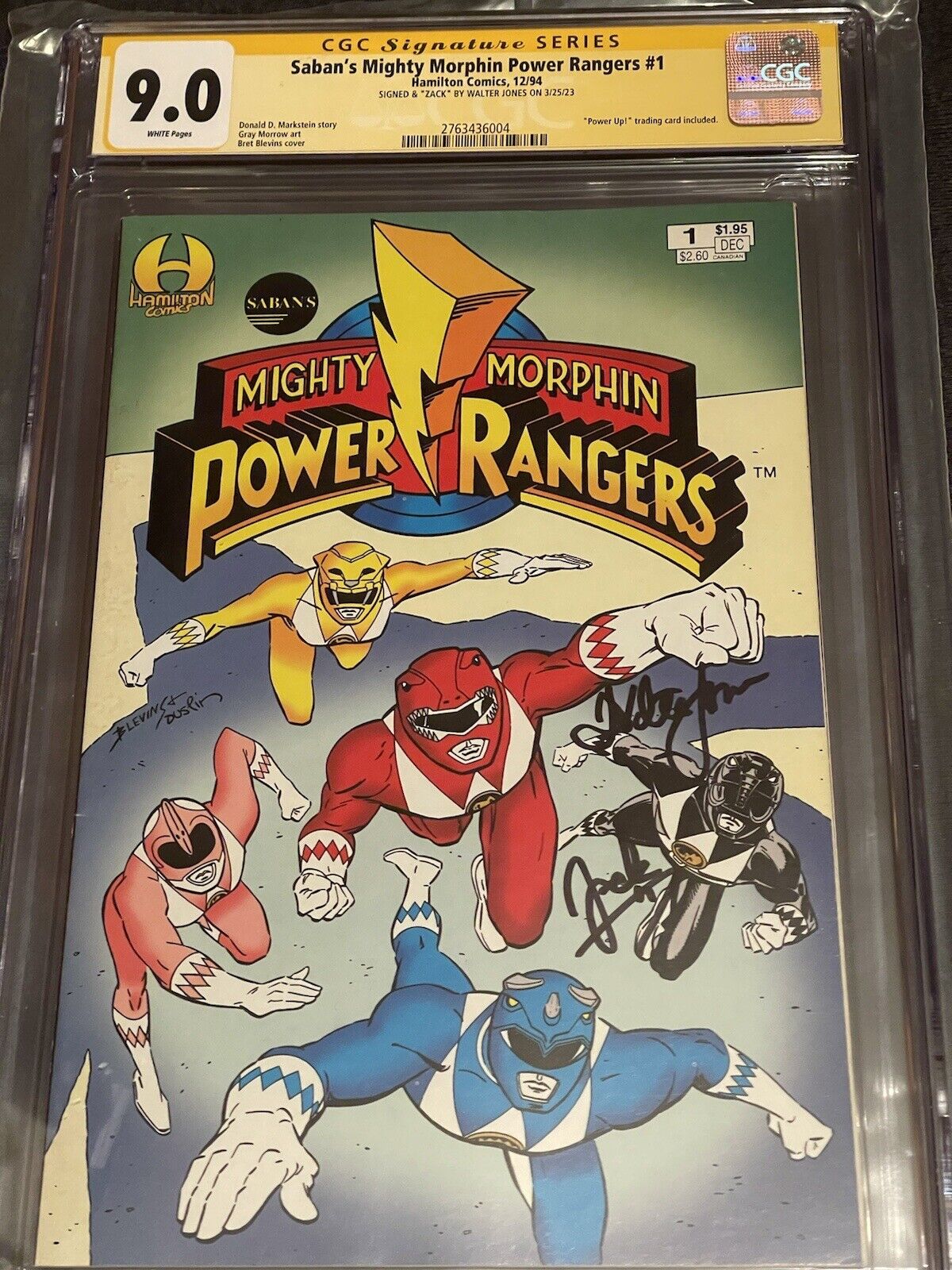 Saban’s Mighty Morphin Power Rangers #1 CGC Signed By (Walter Jones)