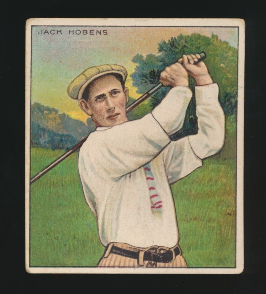 1910 T218 Mecca Cigarettes ATHLETES & PRIZE FIGHTERS -JACK HOBENS (Golfer)