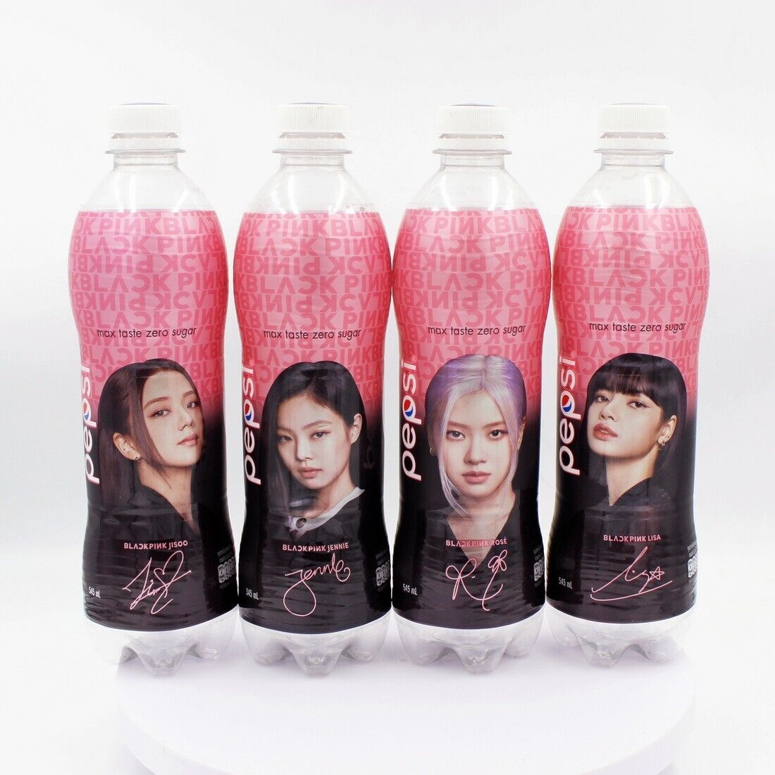 PEPSI BLACKPINK Empty Bottles 545 ml Jisoo Jennie Rose Lisa Thailand Set Of 4