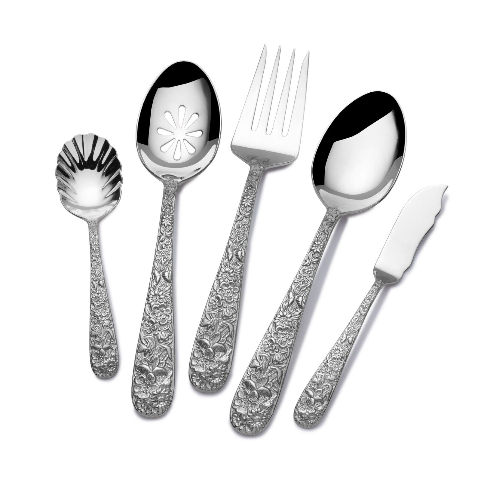 Contessina by Towle stainless flatware 5 piece Hostess Set, factory NEW