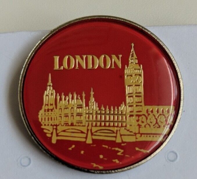 Pin London Big Ben Enamel Made In England Stamp