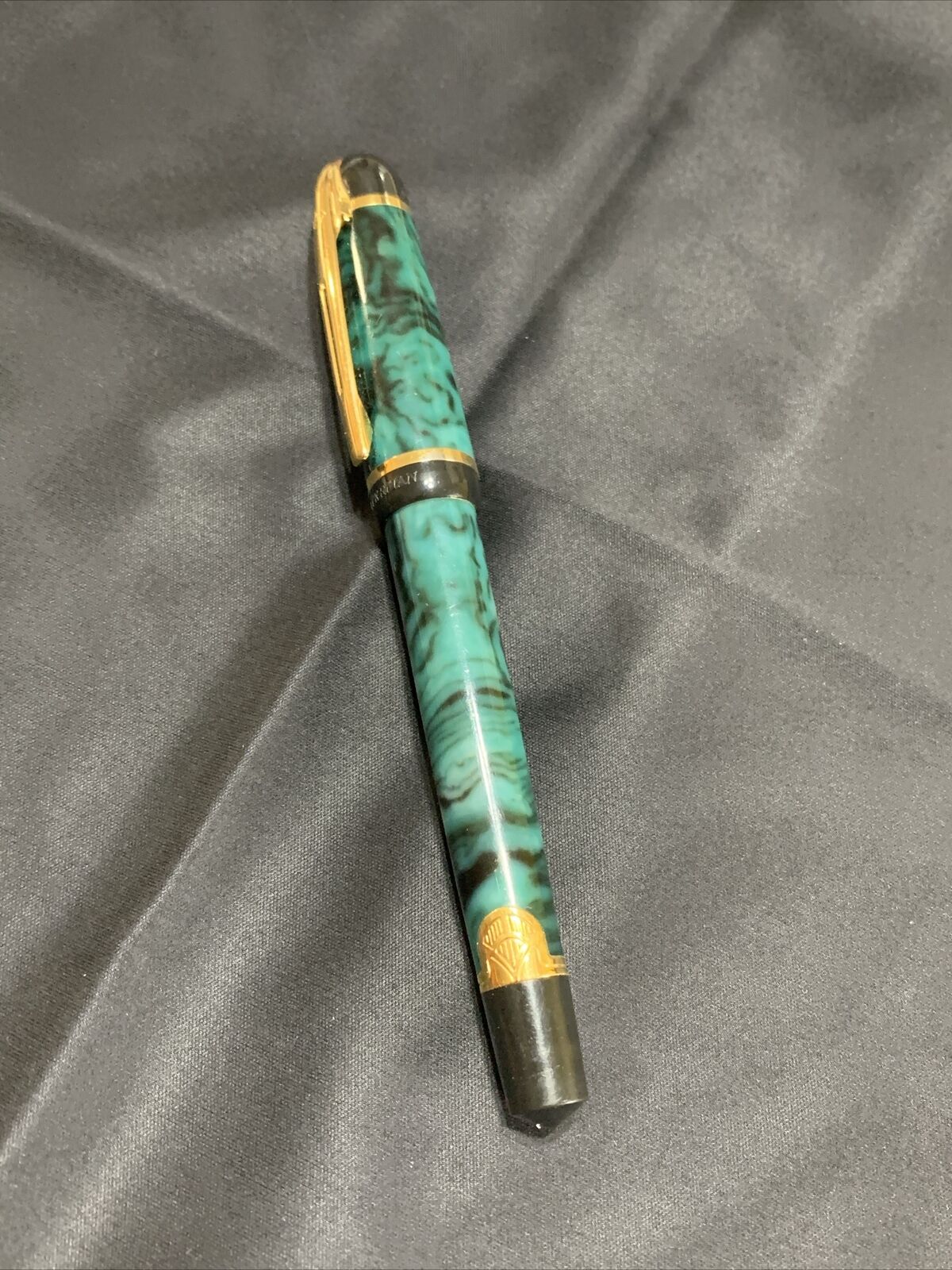 Waterman Phileas Fountain Pen Marbled Green As Is Unknown If It Works