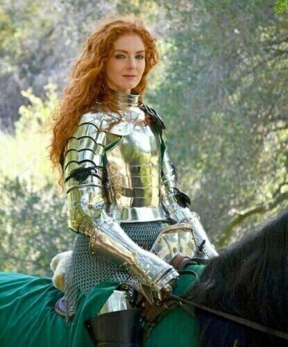 Medieval Lady Armor Female knight Warrior girl Suit Battle Half Body gift new