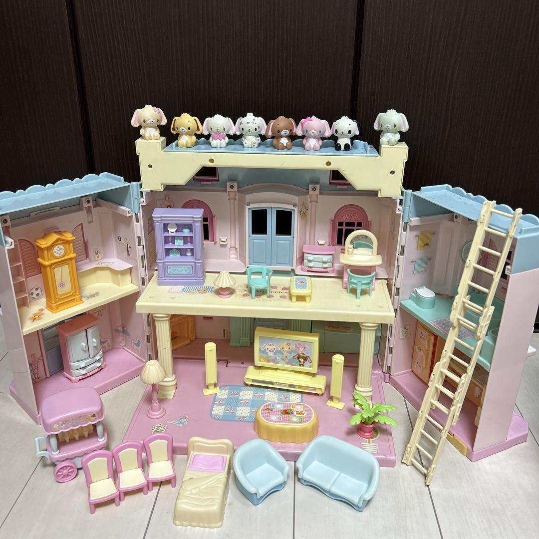 Sanrio Sugarbunnies Dollhouse USED vintage from Japan F/S w/T