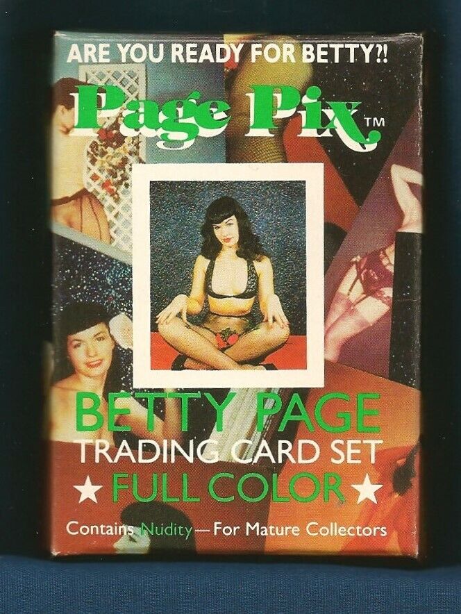 BETTY PAGE PIX Mint 36 Trading Card Set 1991 Shel-Tone Nudes Mint Box 1950s pics