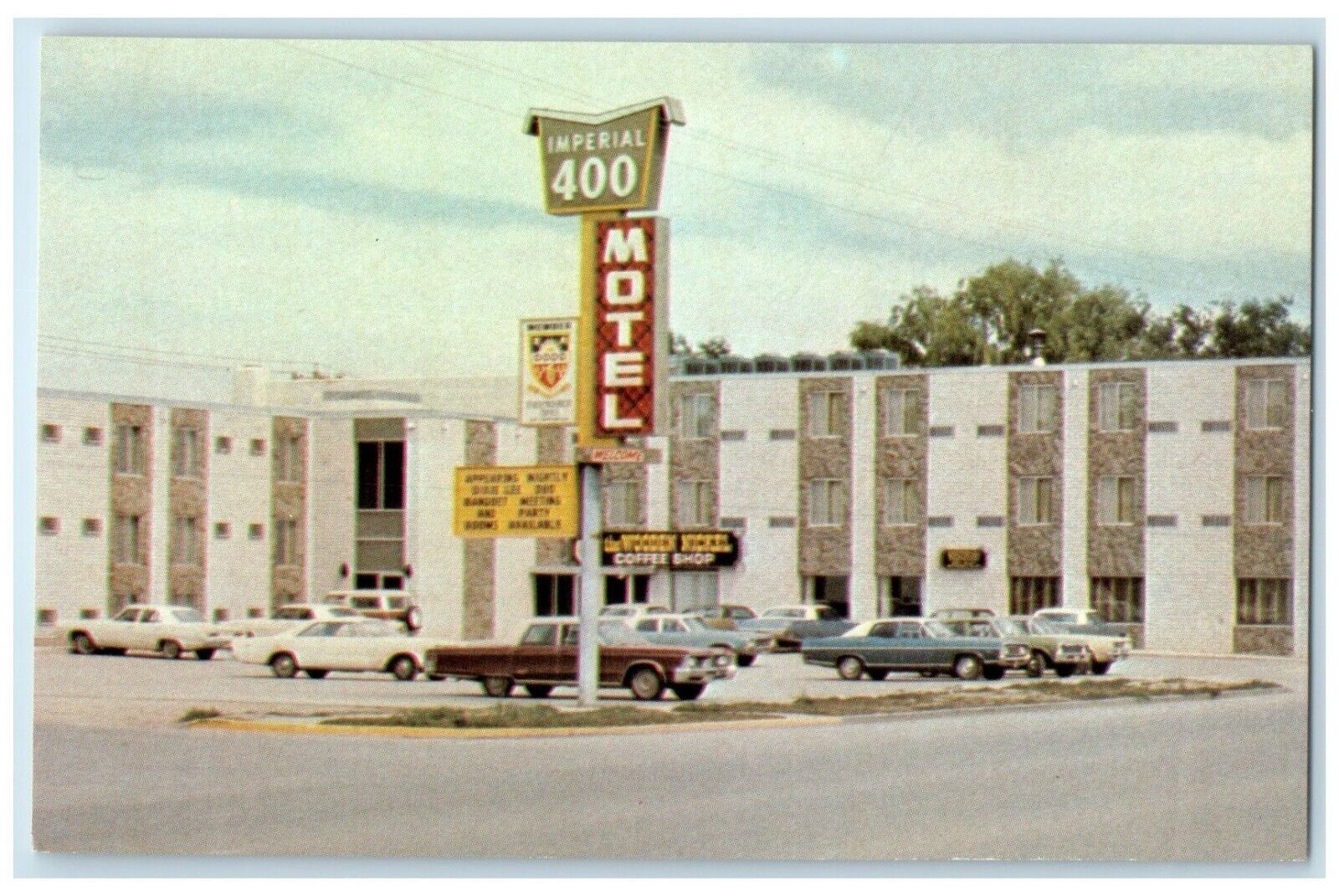 c1960 Friendship Inn Imperial Motel Restaurant Rapid City South Dakota Postcard