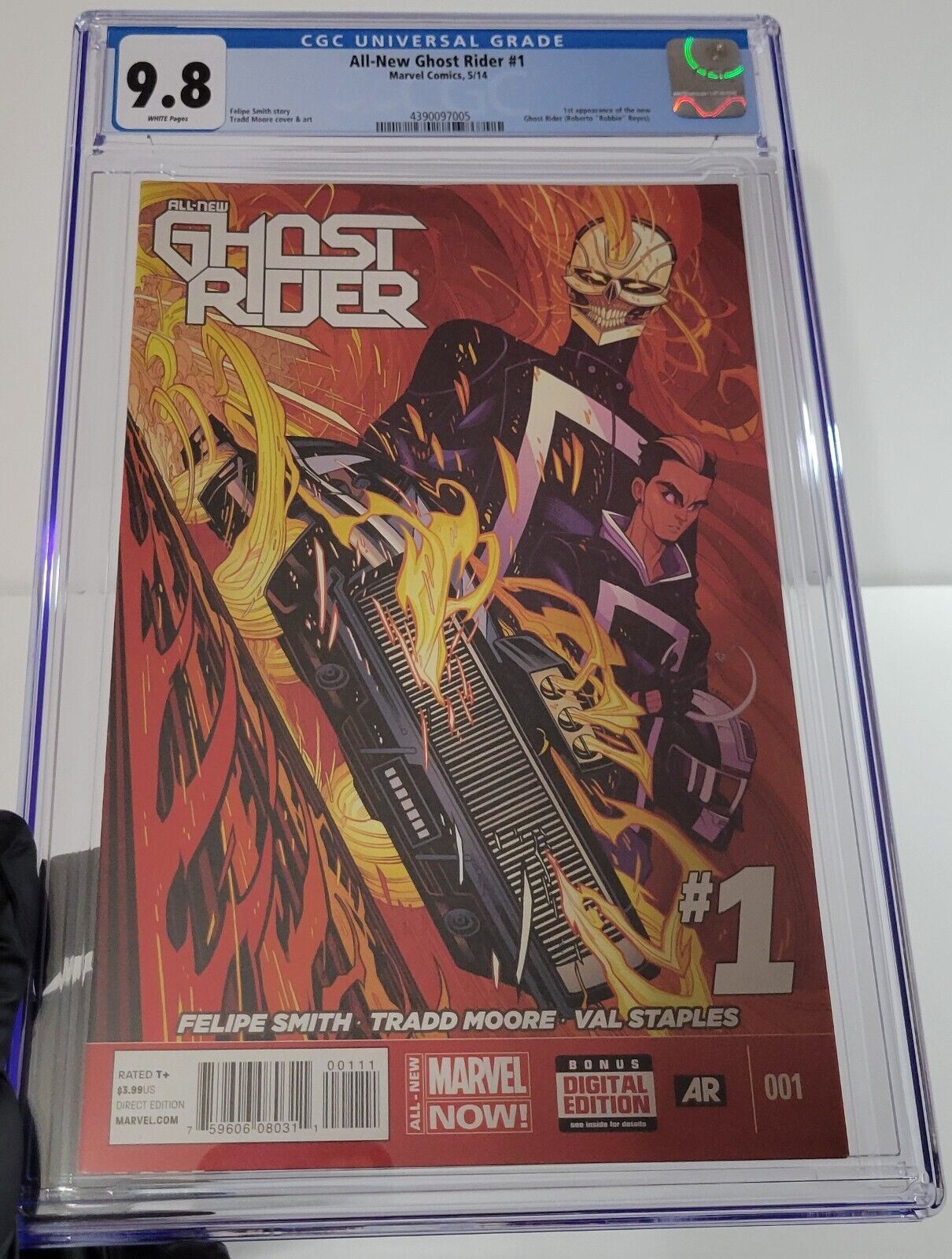All-New Ghost Rider #1 (Marvel, 2014) 1st Appearance of Robbie Reyes CGC 9.8