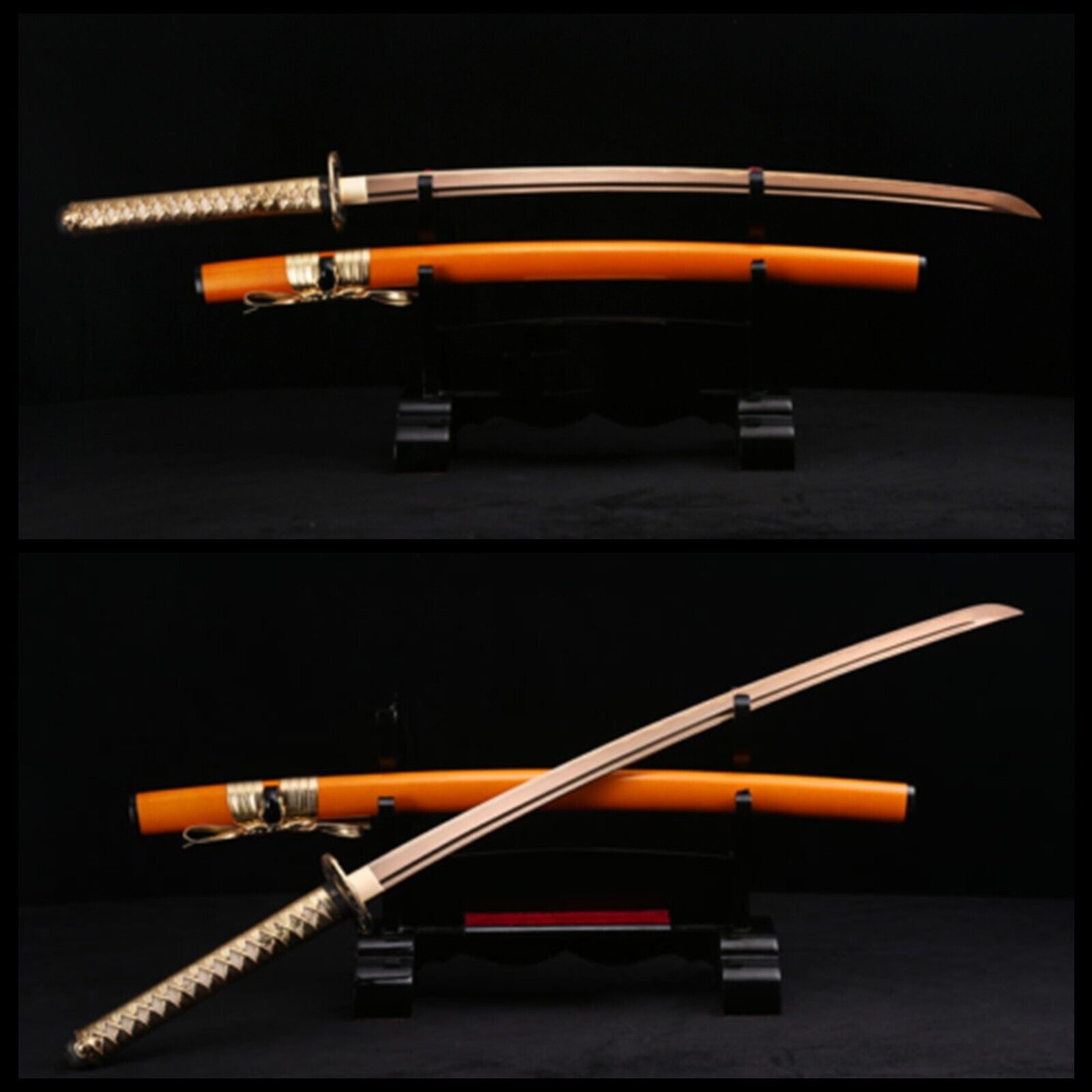 Handmade Battle Ready Japanese Katana Samurai Folded Steel Sword Full Tang Sharp