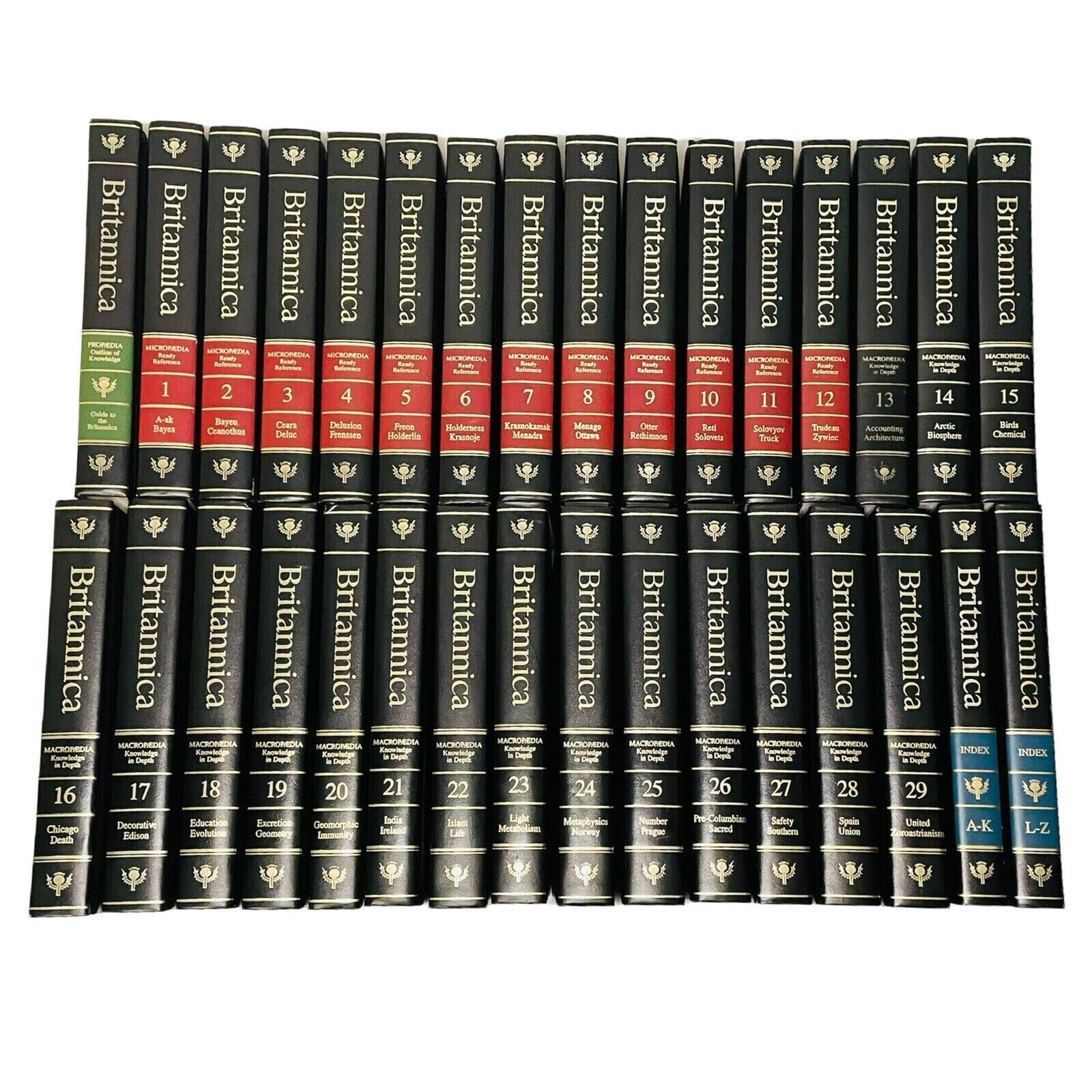 1985 Encyclopedia Britannica Complete 32 Volume Micropedia & Macropedia 15th Ed