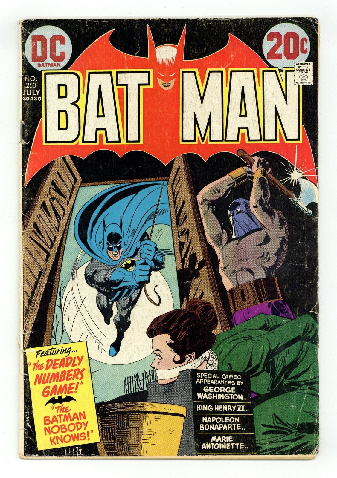Batman #250 GD 2.0 1973 Low Grade
