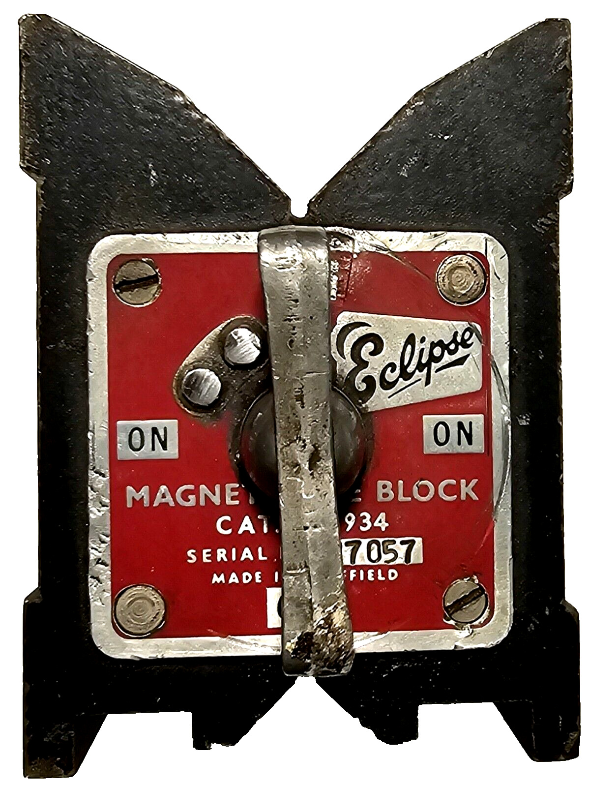 Vintage Eclipse Magnetic V Block 934 Machinists Tools Sheffield