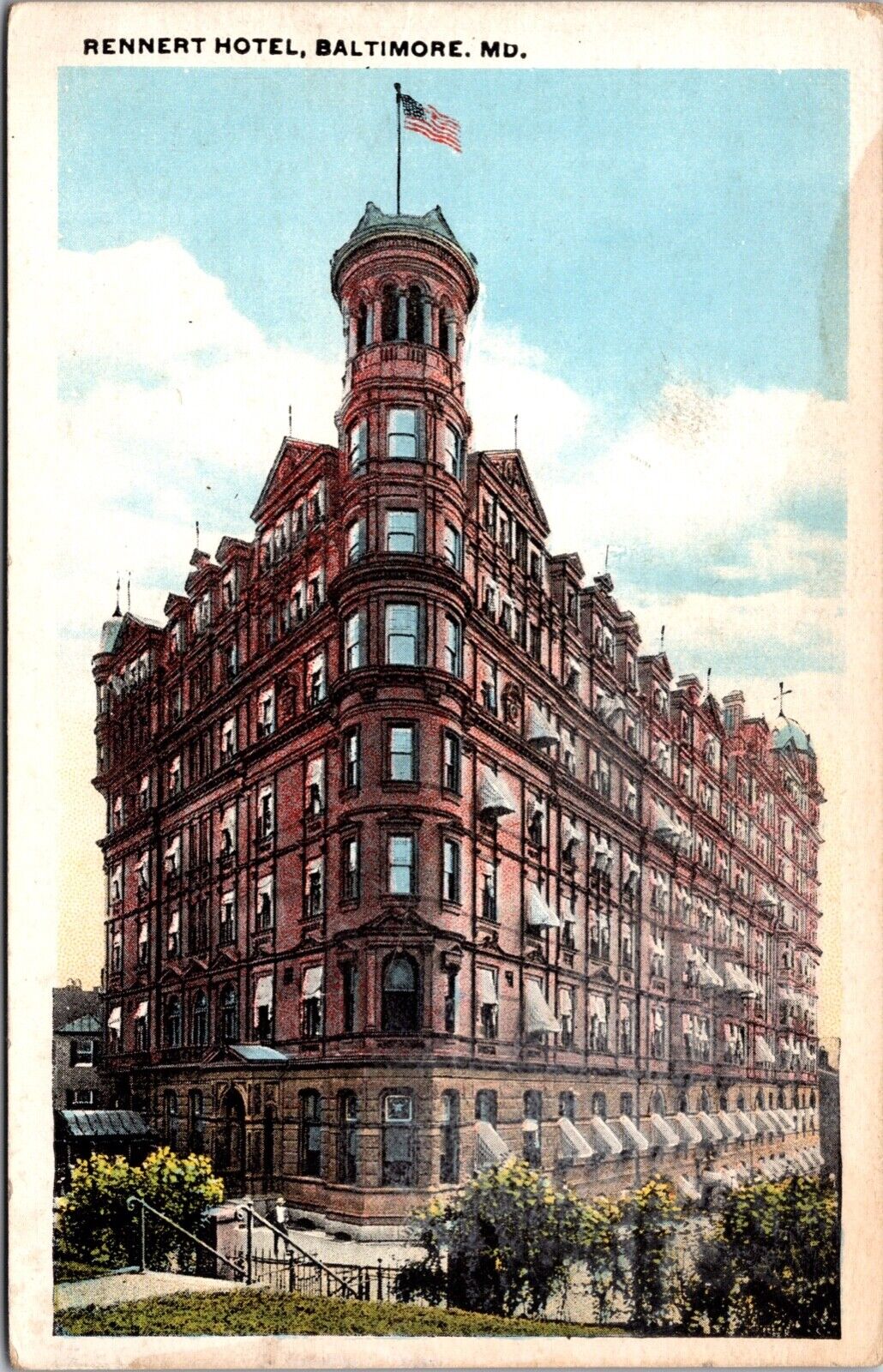 Postcard Rennert Hotel in Baltimore, Maryland