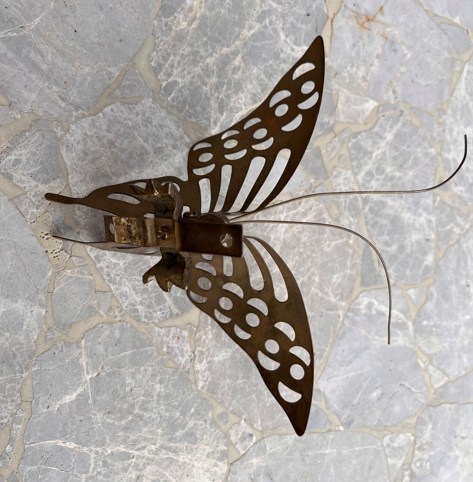 Vintage Mid-Century Modern Brass Butterfly Wall/ Table Decor