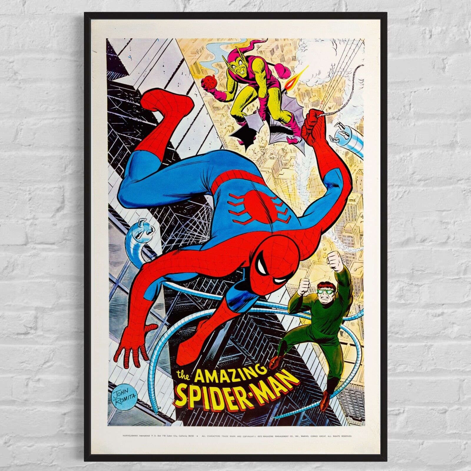 Marvel \'The Amazing Spider-Man\' 1970 Marvelmania John Romita Sr. Poster, 23\