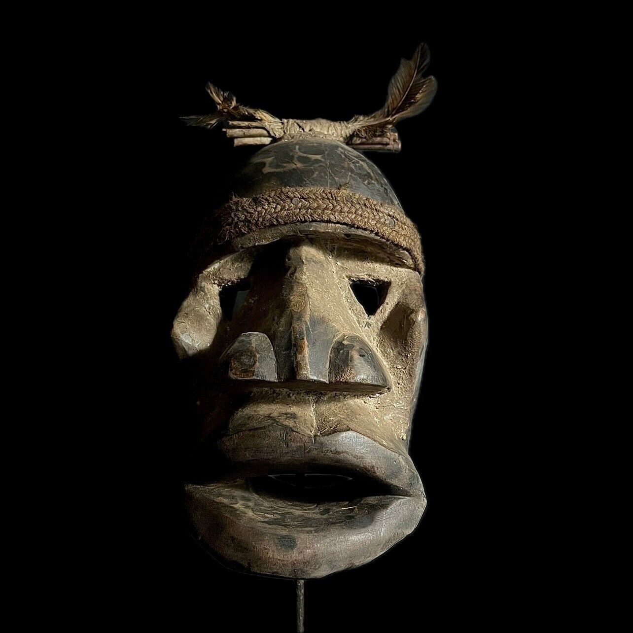 African Mask Antique Dan Dan Wooden dan mano mask Face Mask-G1602