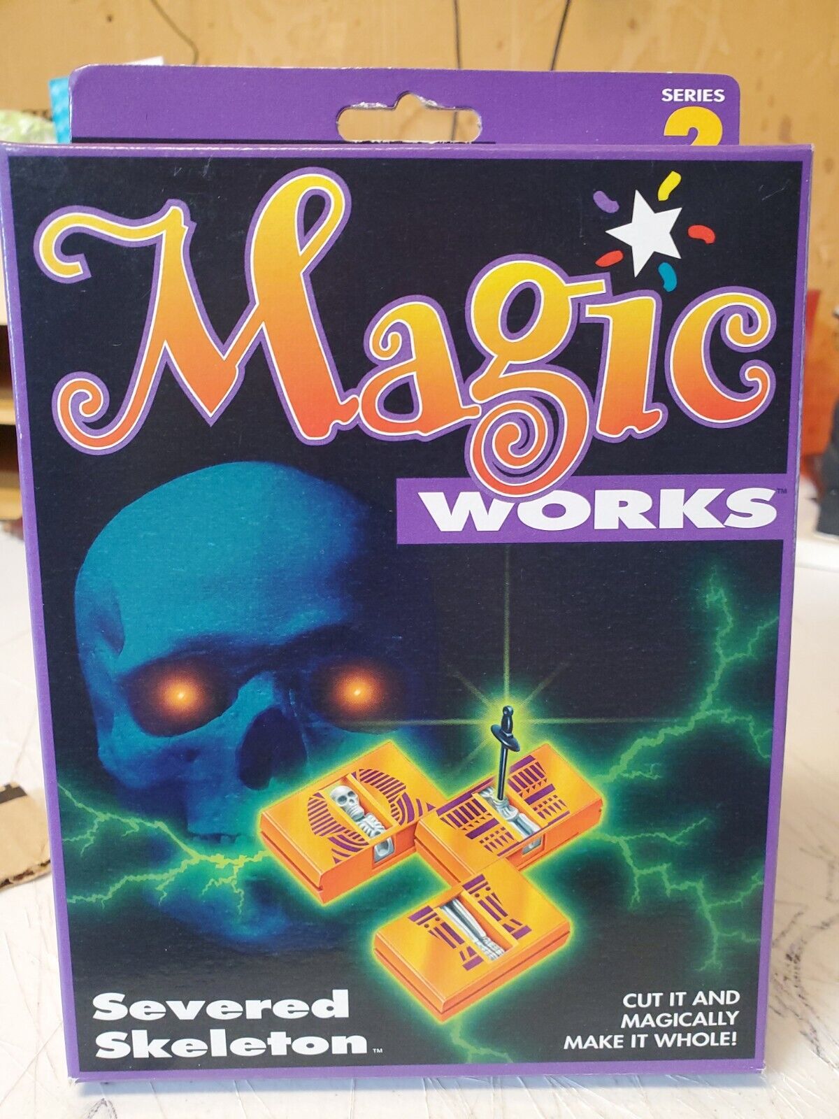Vintage (1994) Milton Bradley ~ Magic Works Severed Skeleton 
