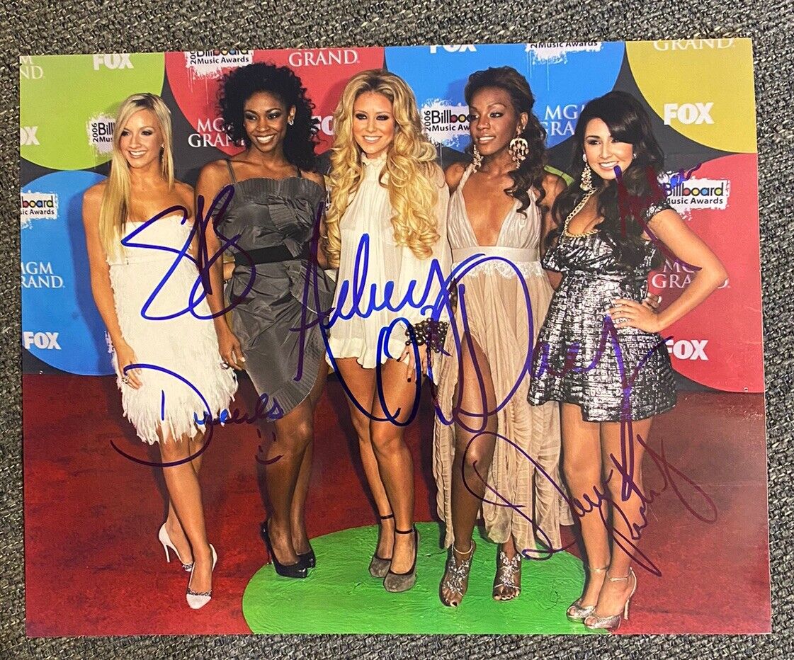 Danity Kane Signed In Person 8x10 Photo - Full Band, Authentic, RARE