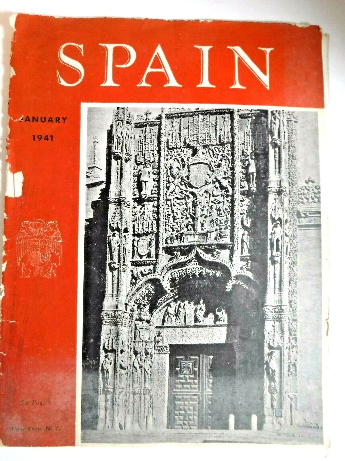 SPAIN Magazine January 1941 Monthly Publication Spanish Current Events ENGLISH