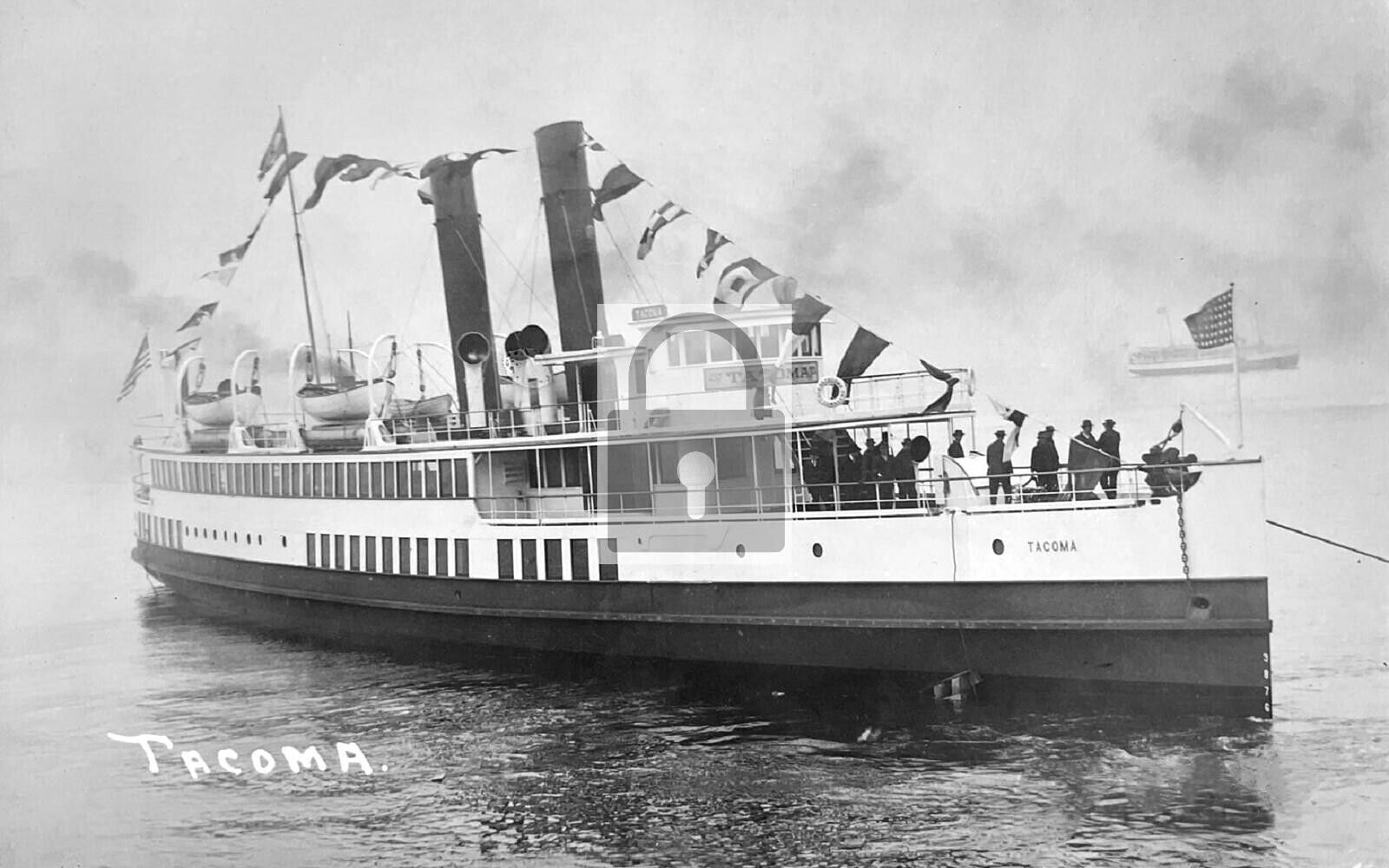 Steamer Ship Tacoma Seattle Washington WA Reprint Postcard