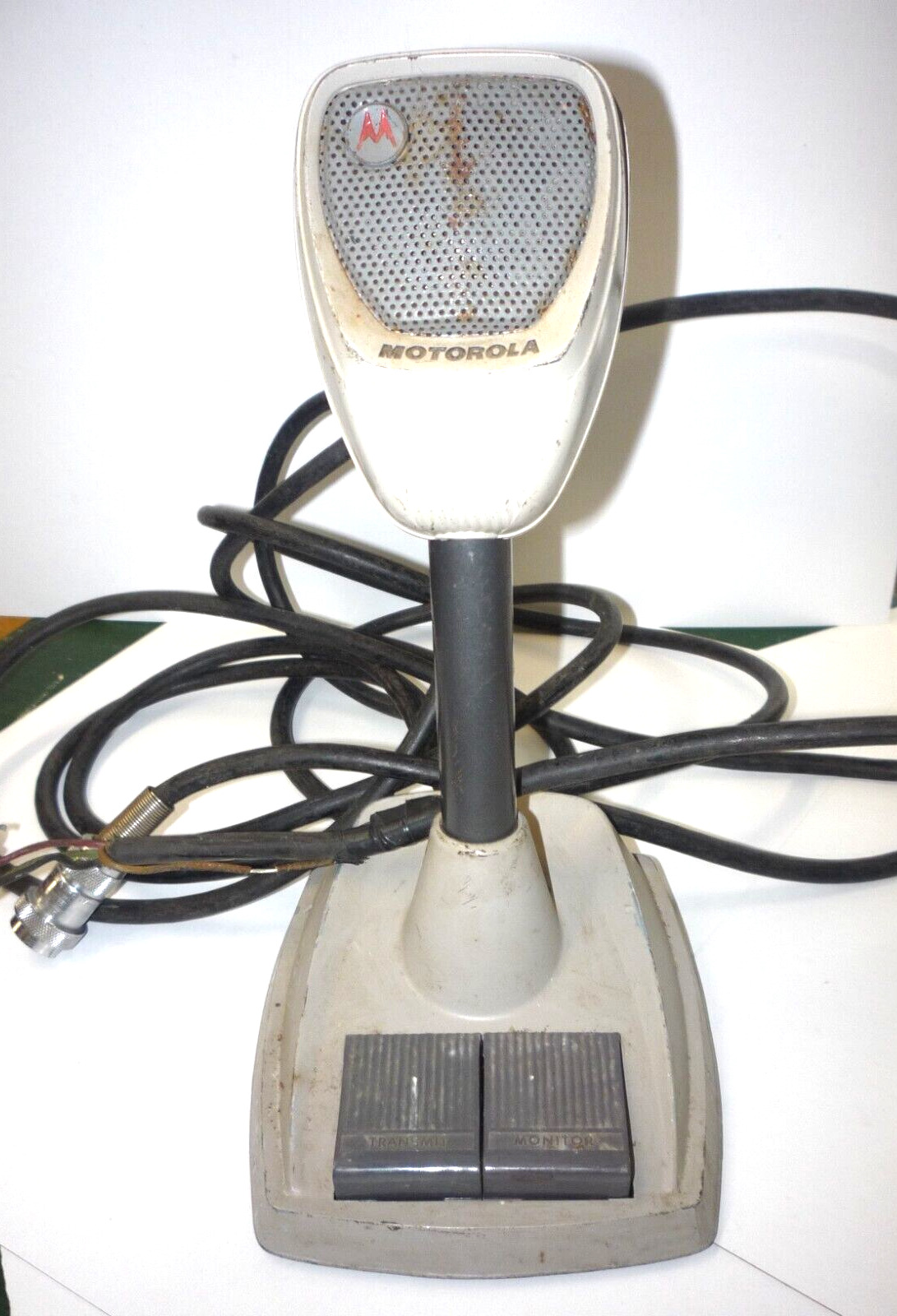 Vintage Motorola Desk Microphone Model TMN6017A Untested 6 pin two way radio