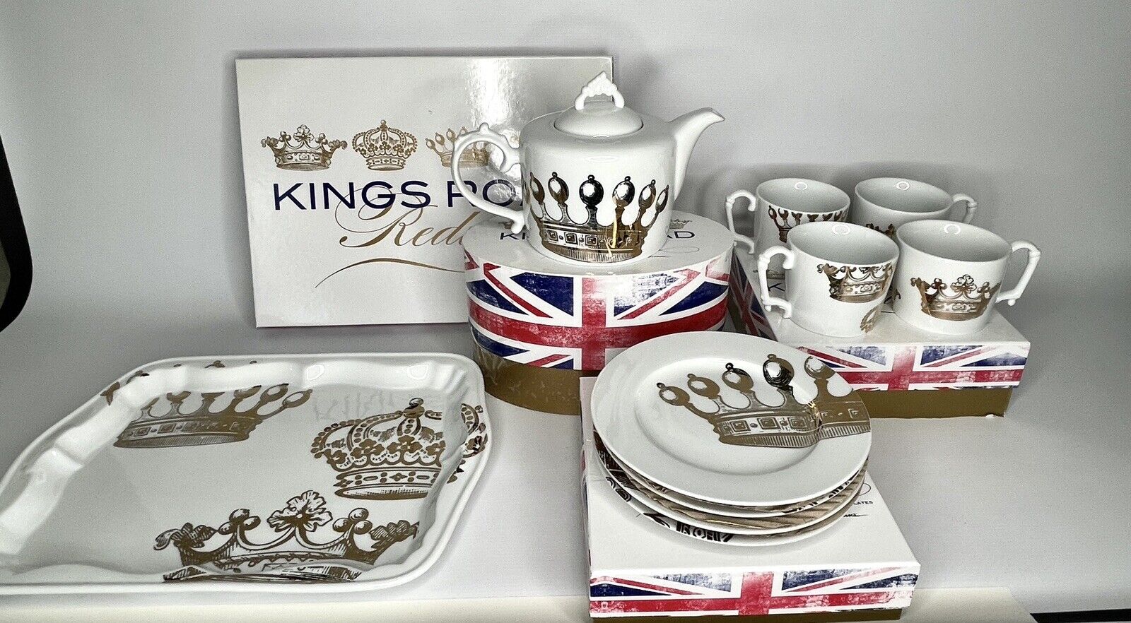 Rosanna 24kt Gold ‘Redux’ Tea Set Crowns