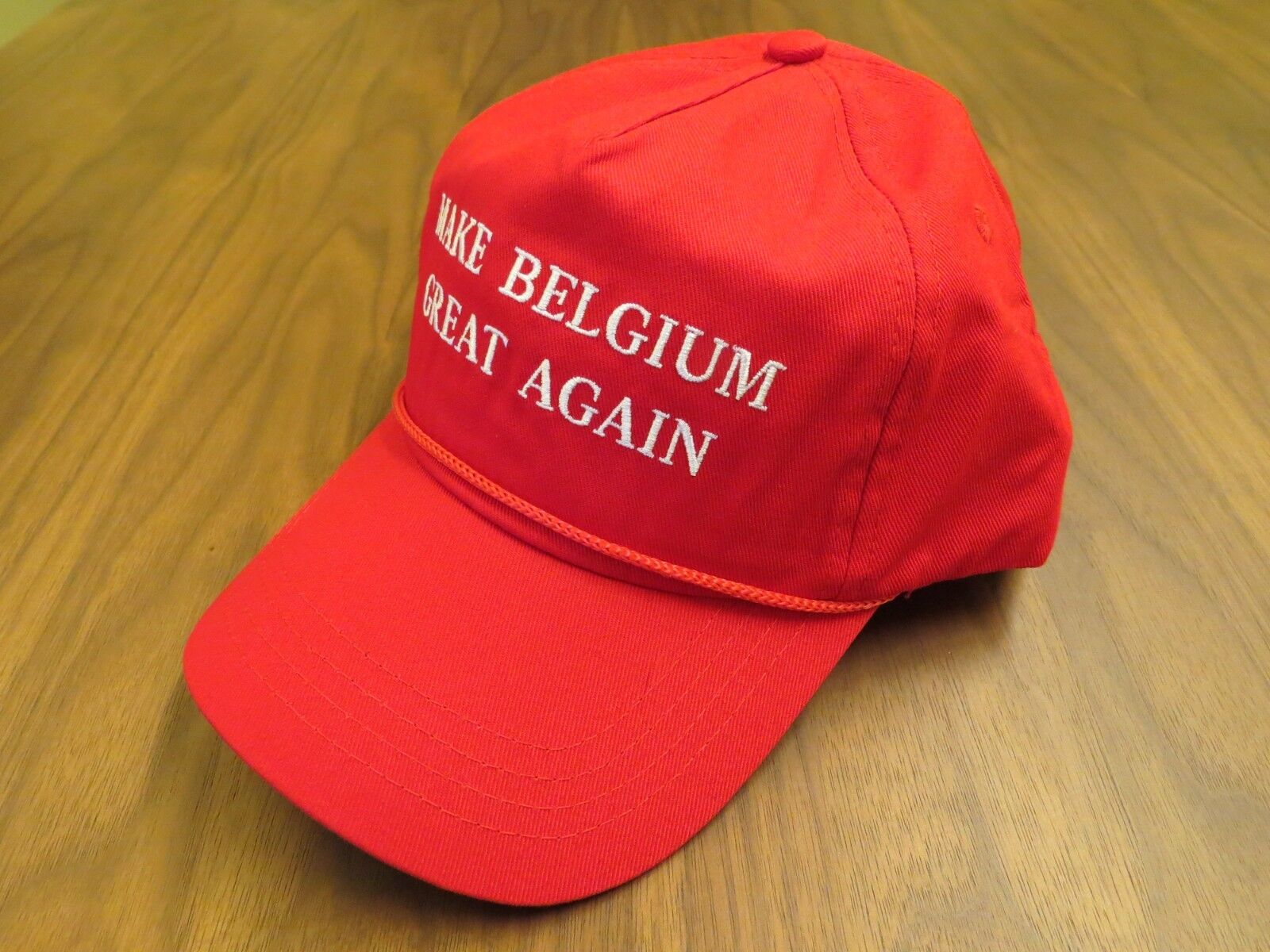 MAKE BELGIUM GREAT AGAIN USA HAT DONALD TRUMP EMBROIDERED CAP RED BRUSSELS EU