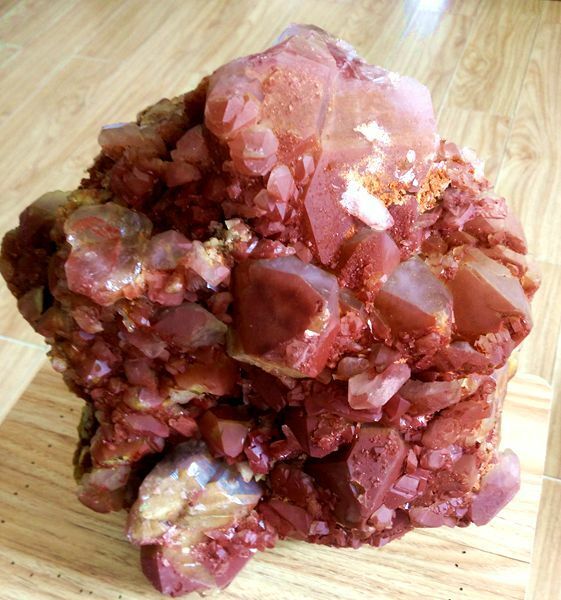 Natural Red Pyramid Phantom Quartz Crystal Cluster Mineral Specimen 10.5kg