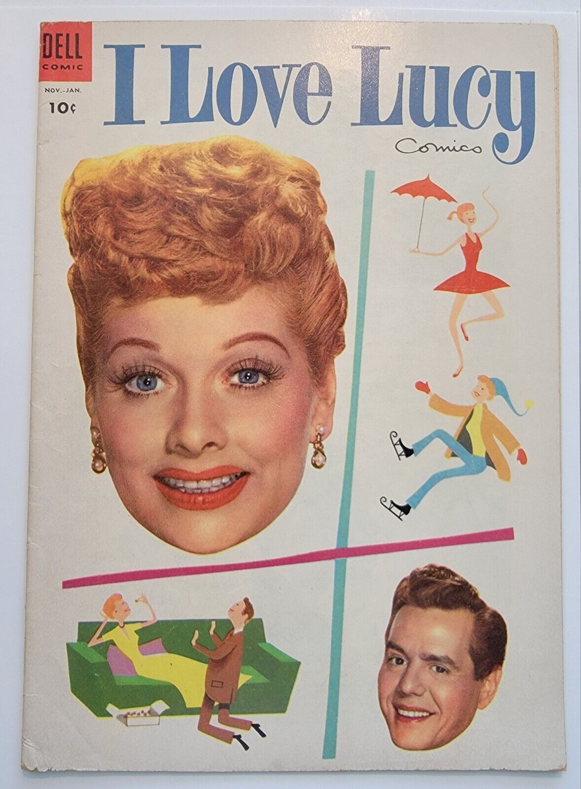 I Love Lucy #4 FN- Lucille Ball - Desi Arnaz Photo 1955 Golden Age TV, Mid Grade