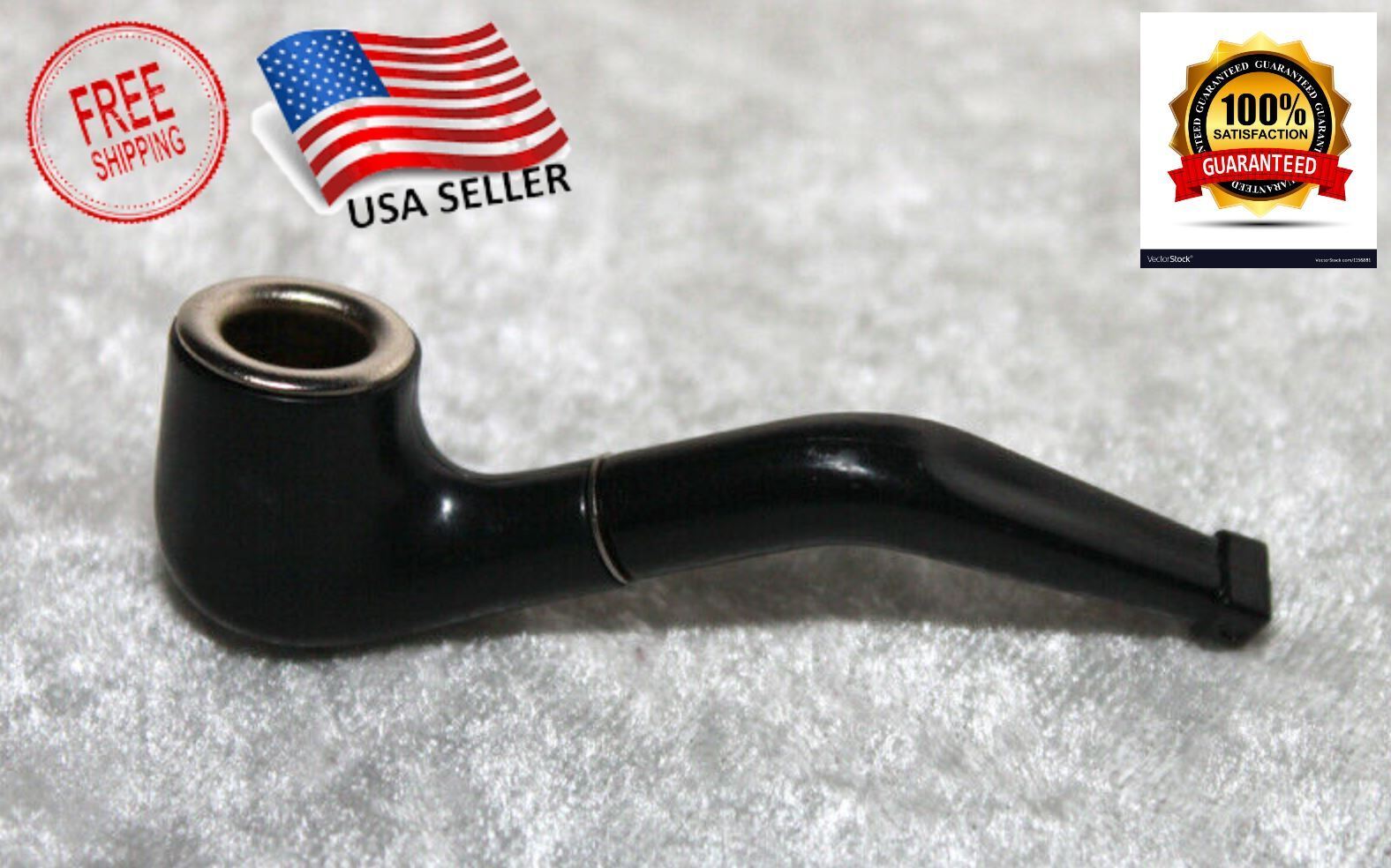 Doll Size Mini Tobacco Smoking Pipe Black 1/3 1/4 scale Dollfie One Hit 1 Hitter