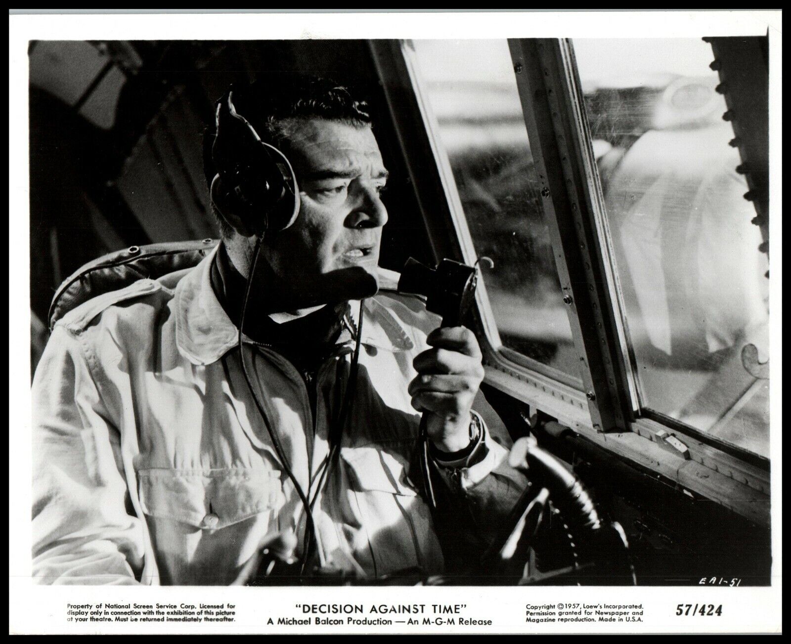 Jack Hawkins in The Man in the Sky (1957) PORTRAIT ORIGINAL VINTAGE PHOTO M 67