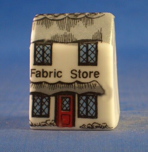 Birchcroft Miniature House Shaped Thimble -- Fabric Store