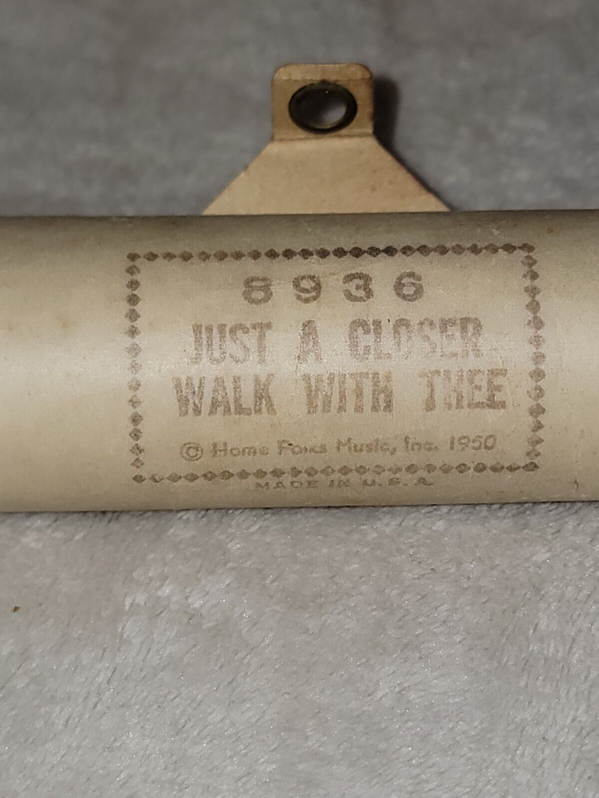 QRS PLAYER PIANO WORD ROLL  8936 JUST A CLOSER WALK WITH THEE WALTER REDDING