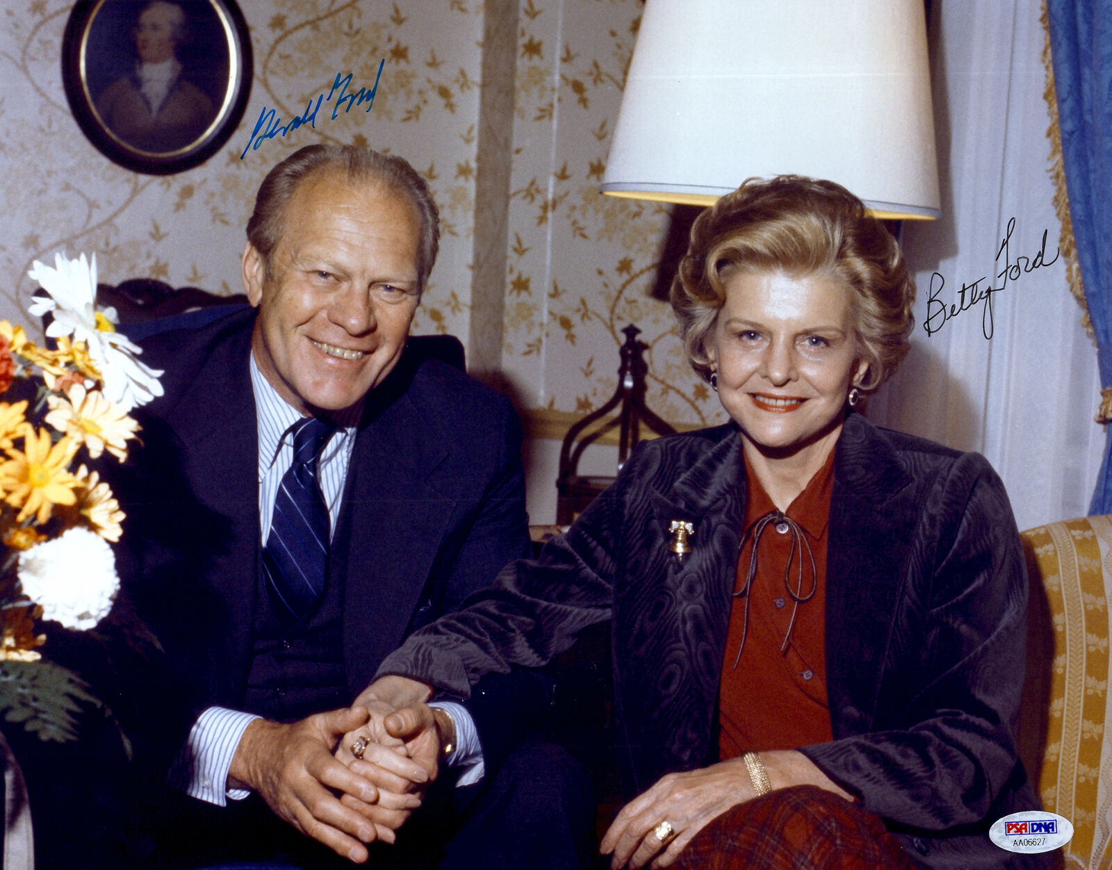 President Gerald Ford and Betty Ford Signed 11x14 Photo Autographed PSA DNA LOA