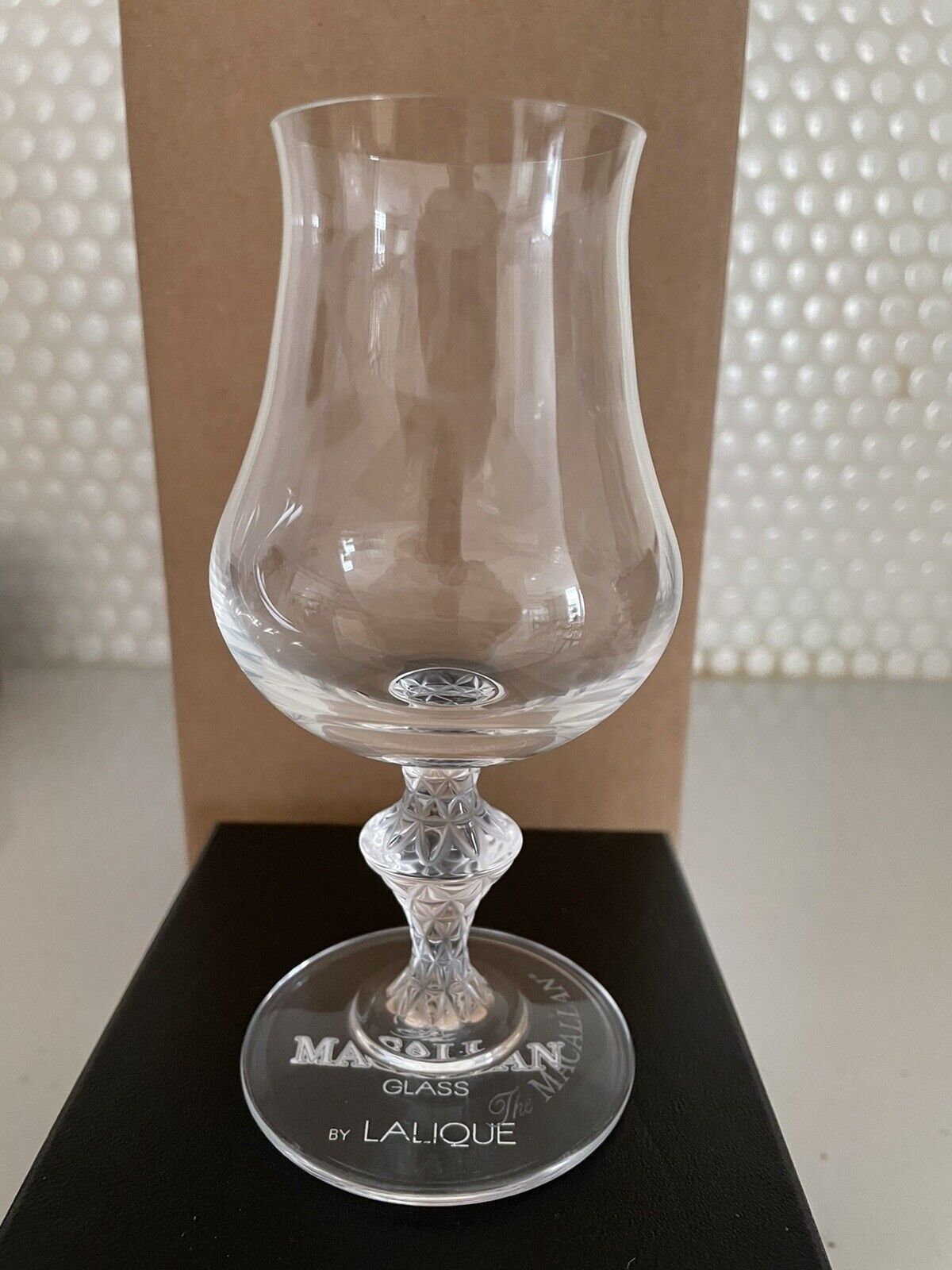 The Macallan Single Malt Scotch LALIQUE Glass Tulip Nosing